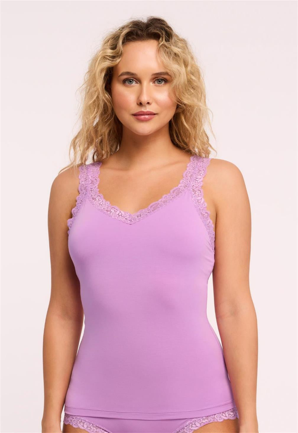 Women's Iconic Cami Top with Built-in Shelf Bra - Comfortable Stretchy Tank for Layering, Casual Wear & Everyday Outfits