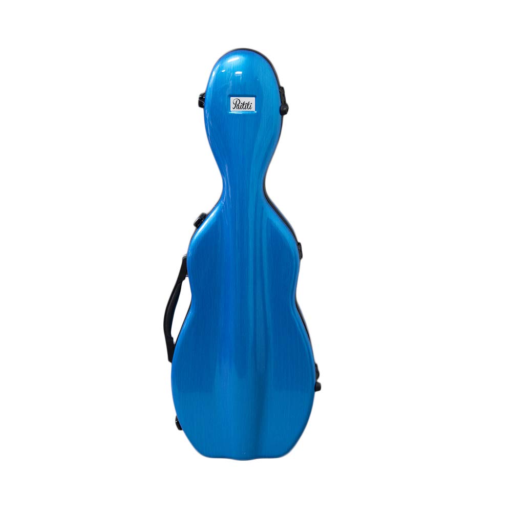 Premium Fiberglass Violin Case - Full Size, Durable & Lightweight Cello-Shaped Design with Hygrometer & Backpack Straps (Blue) - Perfect for Travel, School & Professional Musicians