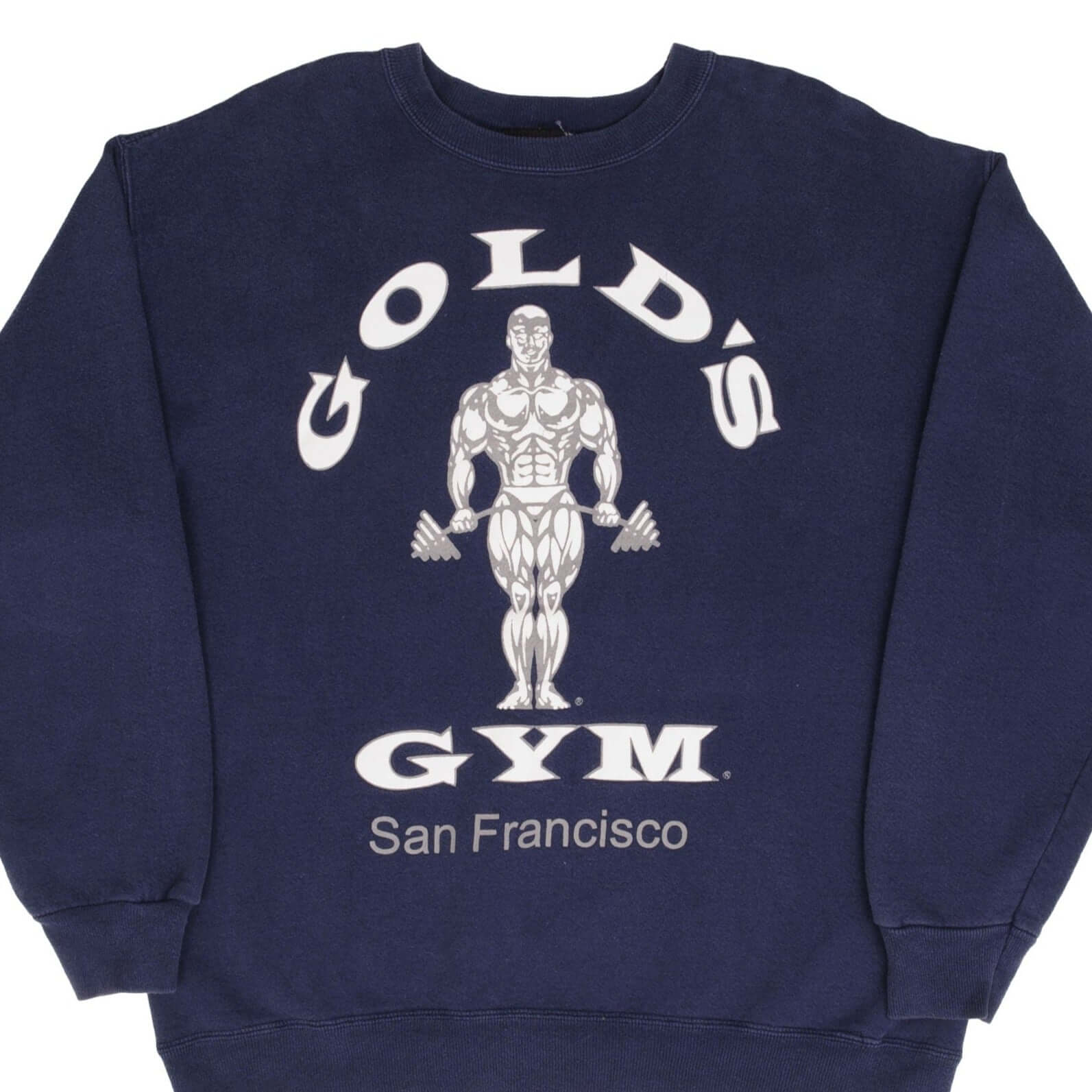 Vintage Gold's Gym San Francisco Sweatshirt 1990s - Medium Size, Made in USA - Retro Workout & Streetwear Fashion for Men and Women