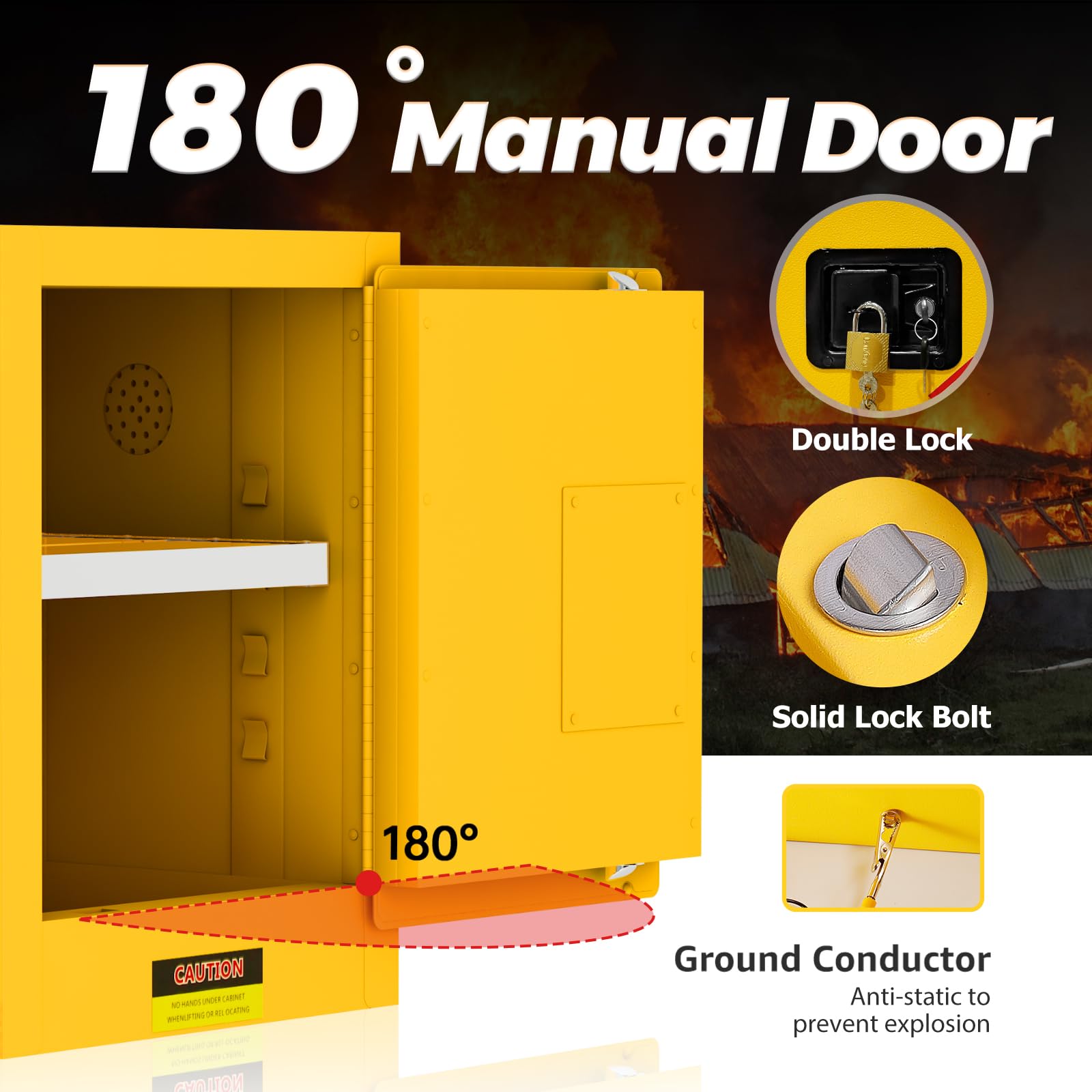 4 Gallon Flammable Storage Cabinet - 18.1