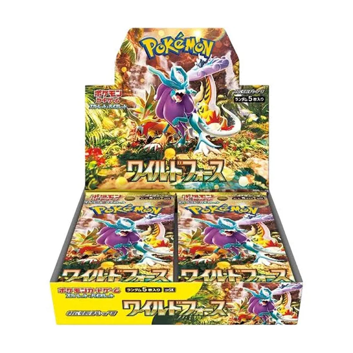 Pokemon Wild Force Japanese Booster Box SV5K - 36 Packs of Rare Trading Cards for Collectors & Players - Perfect for Battles, Trading & Display