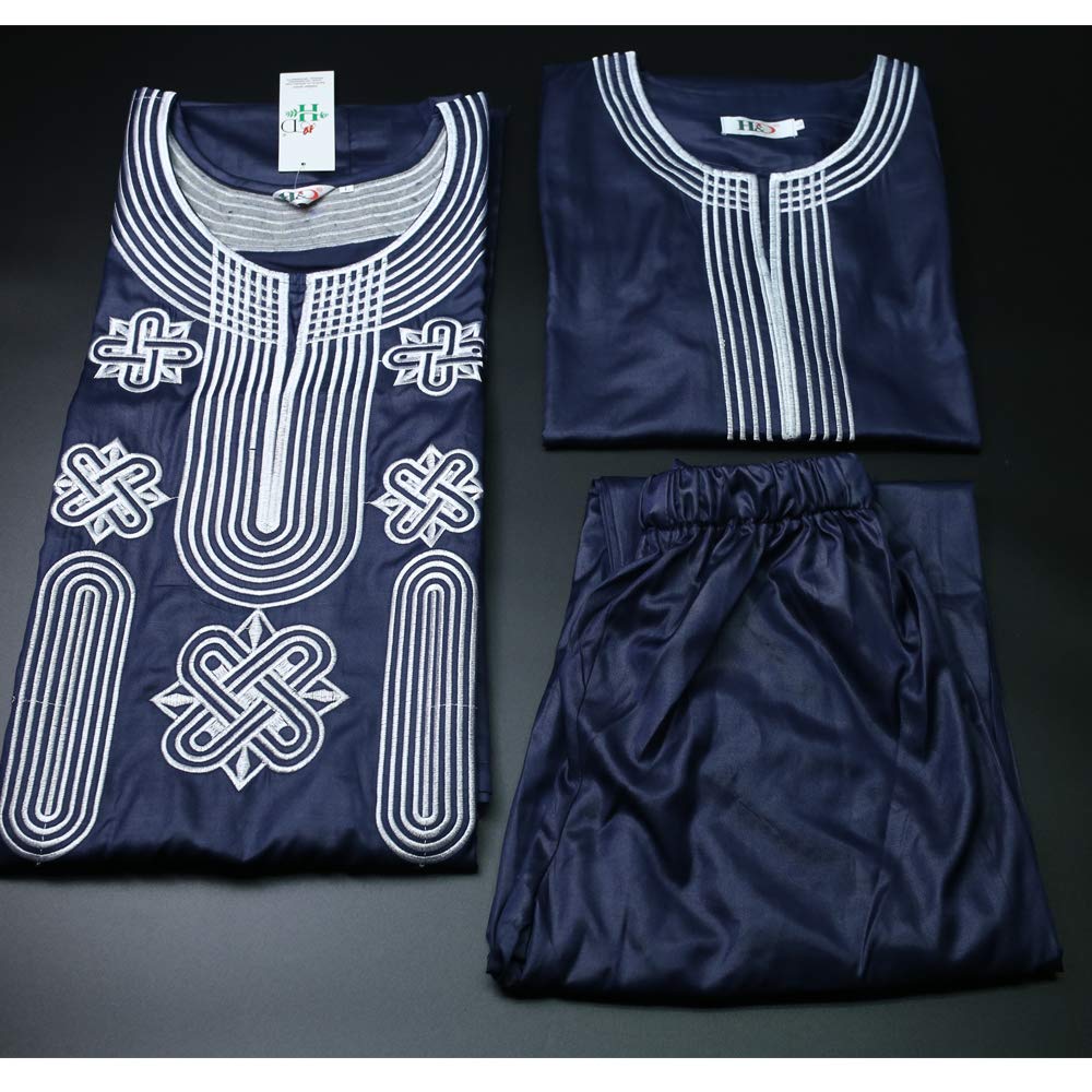 Premium African Agbada Outfit for Men - 3-Piece Embroidered Dashiki Shirt & Pants Set | HD Quality Traditional Nigerian Clothing | Perfect for Weddings, Parties & Cultural Events