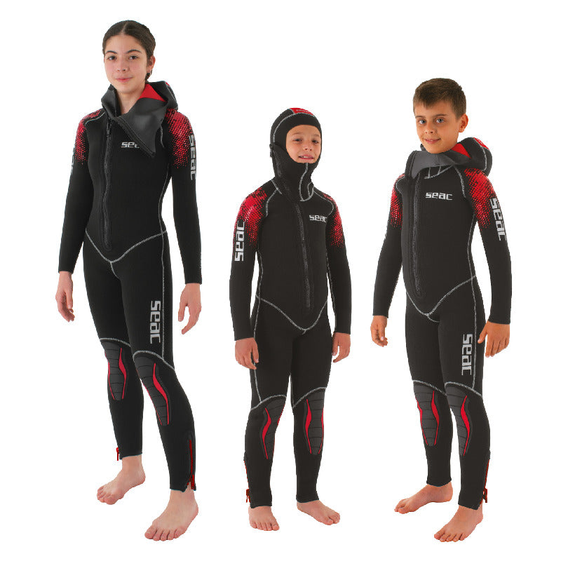 Seac First Kids 5mm Neoprene Wetsuit for Swimming, Snorkeling & Water Sports - Warm & Comfortable Children's Wetsuit for Beach, Pool & Outdoor Activities