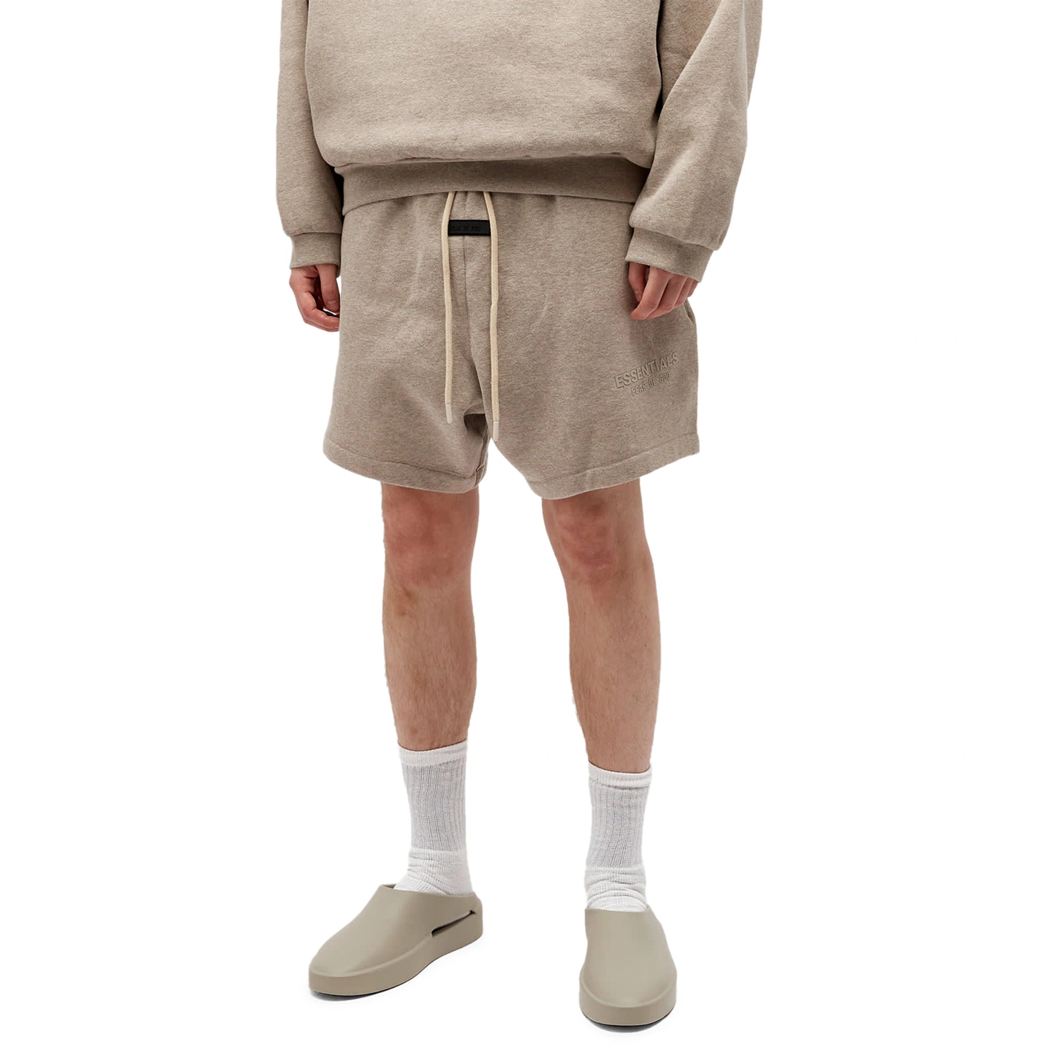 Fear of God Essentials Core Heather Shorts for Men - FW23 Collection | Comfortable Casual Wear for Gym, Lounge & Street Style