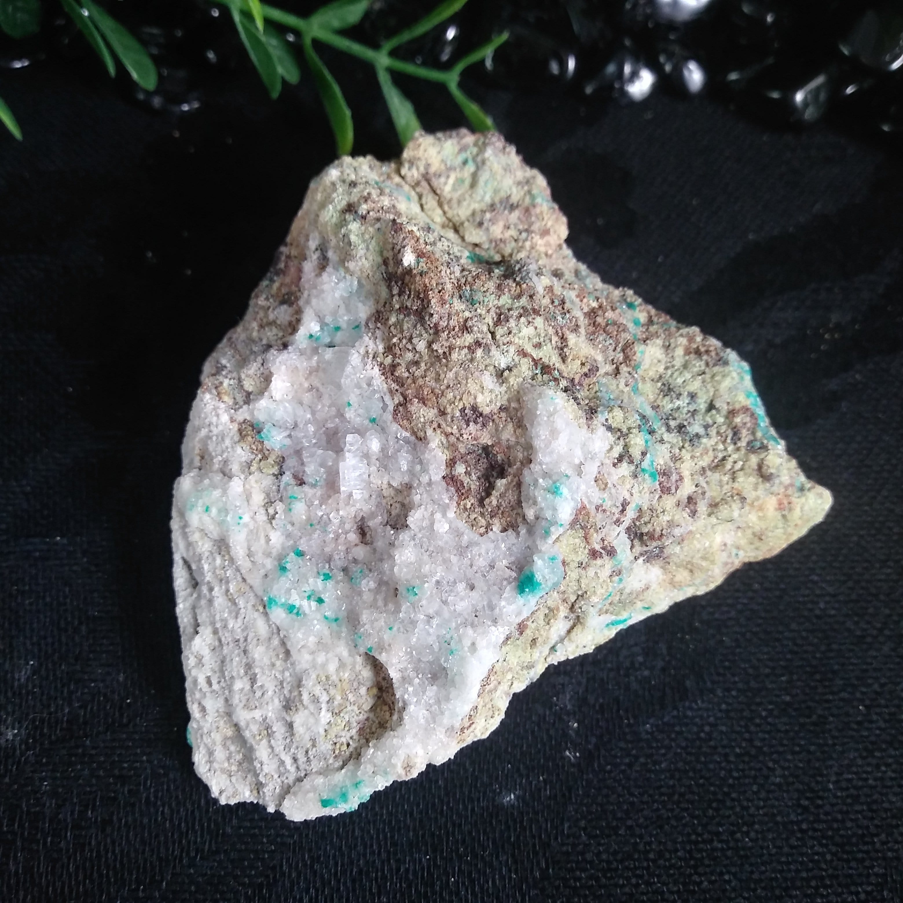 Natural Dioptase & Apophyllite Crystal Cluster - 114g Raw Mineral Specimen for Healing, Meditation & Energy Work - Perfect for Crystal Collectors & Spiritual Practitioners