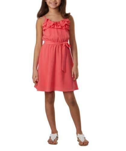 Big Kid Girls Bubble Crepe Princess Sleeveless Dress - Elegant Party Wear for Special Occasions, Birthday Celebrations & Photo Shoots