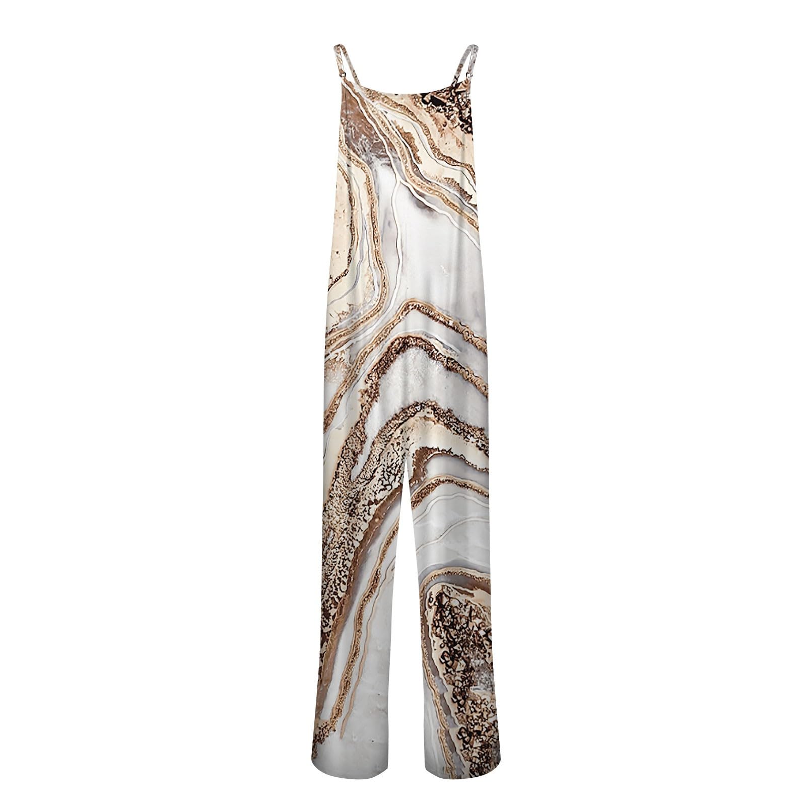 Women's Jumpsuit 2024 - Casual Sleeveless Romper with Adjustable Straps & Pockets - Plus Size Summer Overalls for Comfort & Style - Perfect for Beach, Vacation, and Everyday Wear
