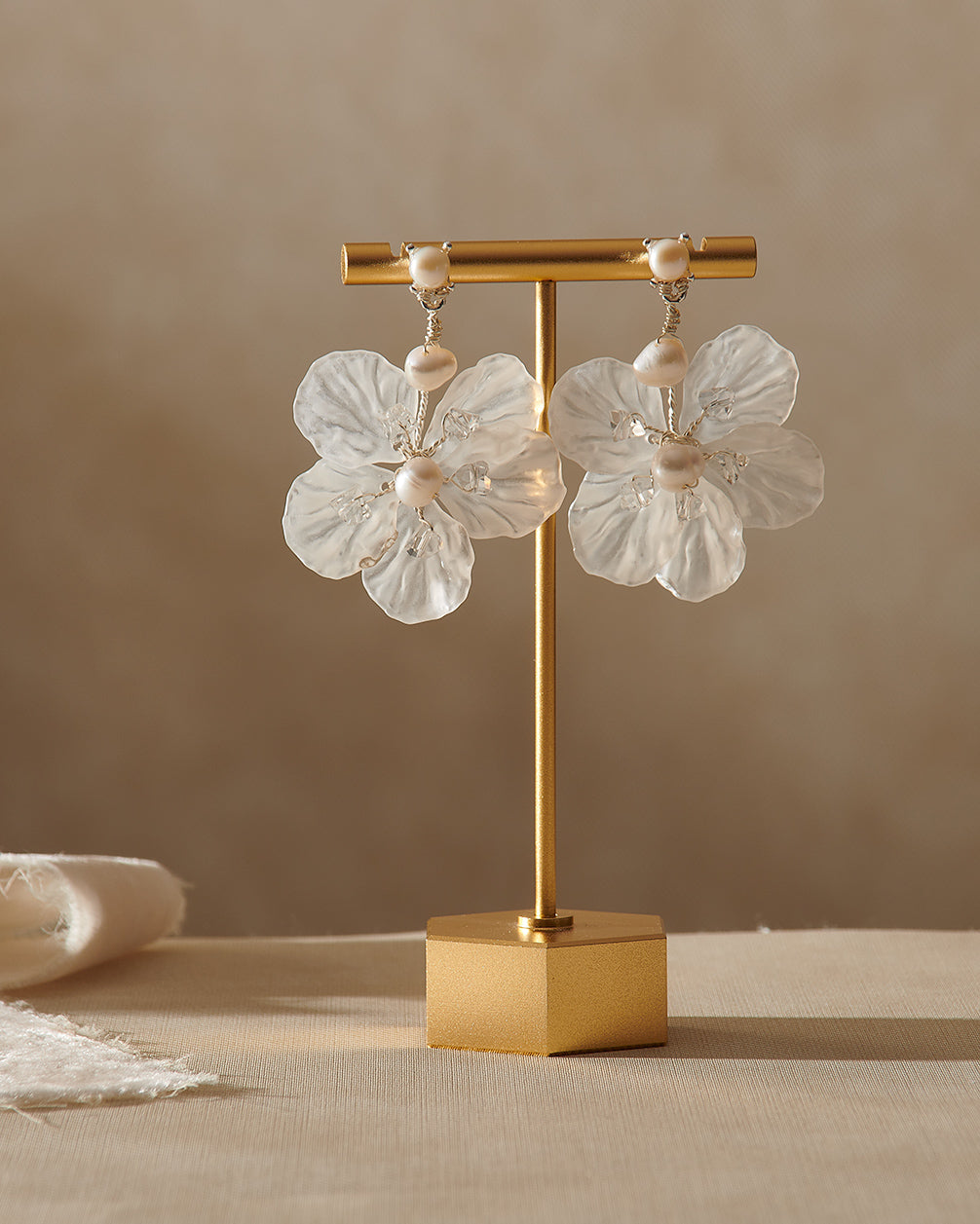 Nia Flower Earrings for Women - Elegant Floral Dangle Earrings for Party, Wedding, and Everyday Wear