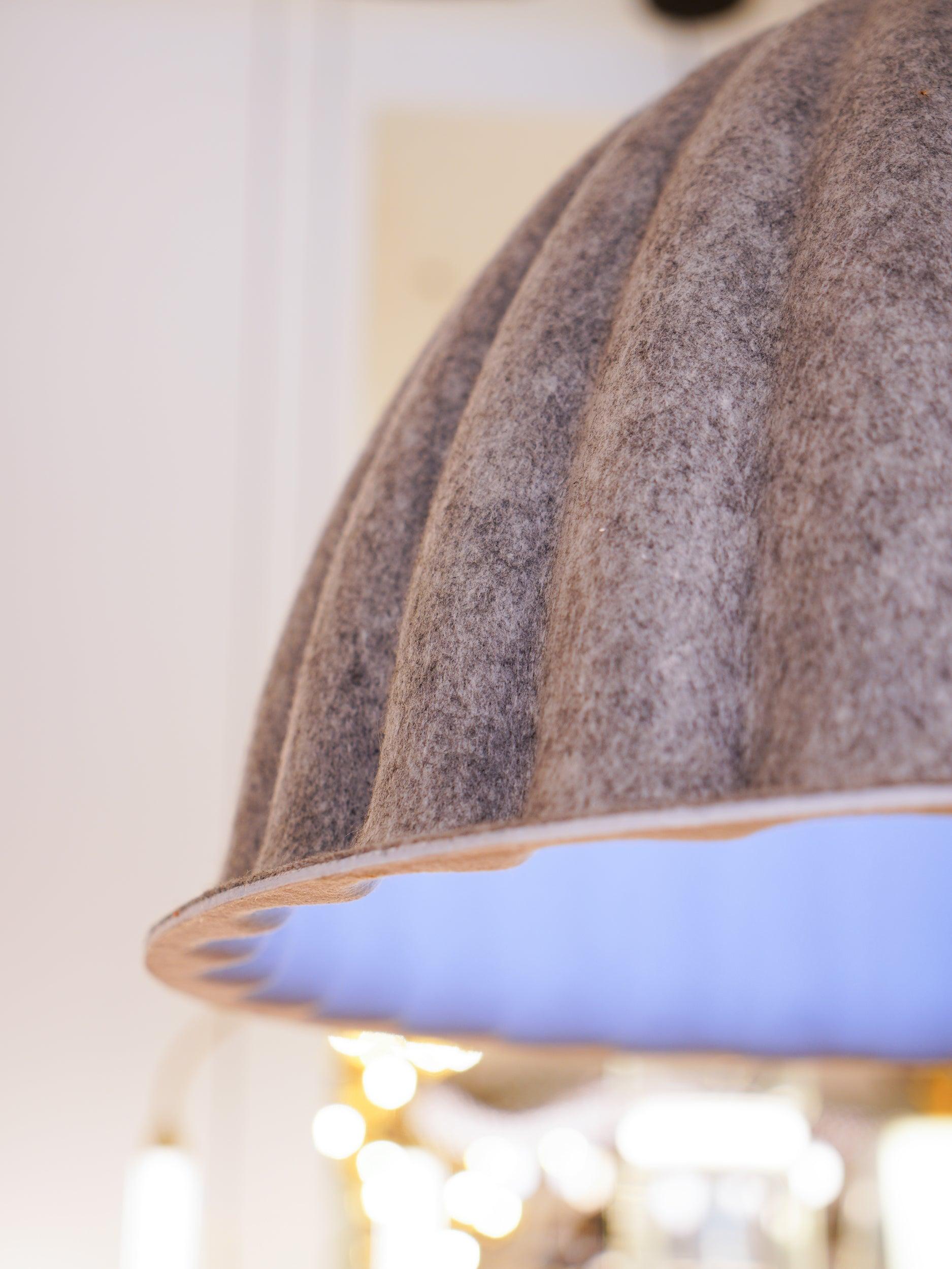 Modern Felt Harmony Pendant Light - Handmade Scandinavian Style Hanging Lamp for Dining Room, Kitchen Island, or Bedroom Lighting - Eco-Friendly Home Decor