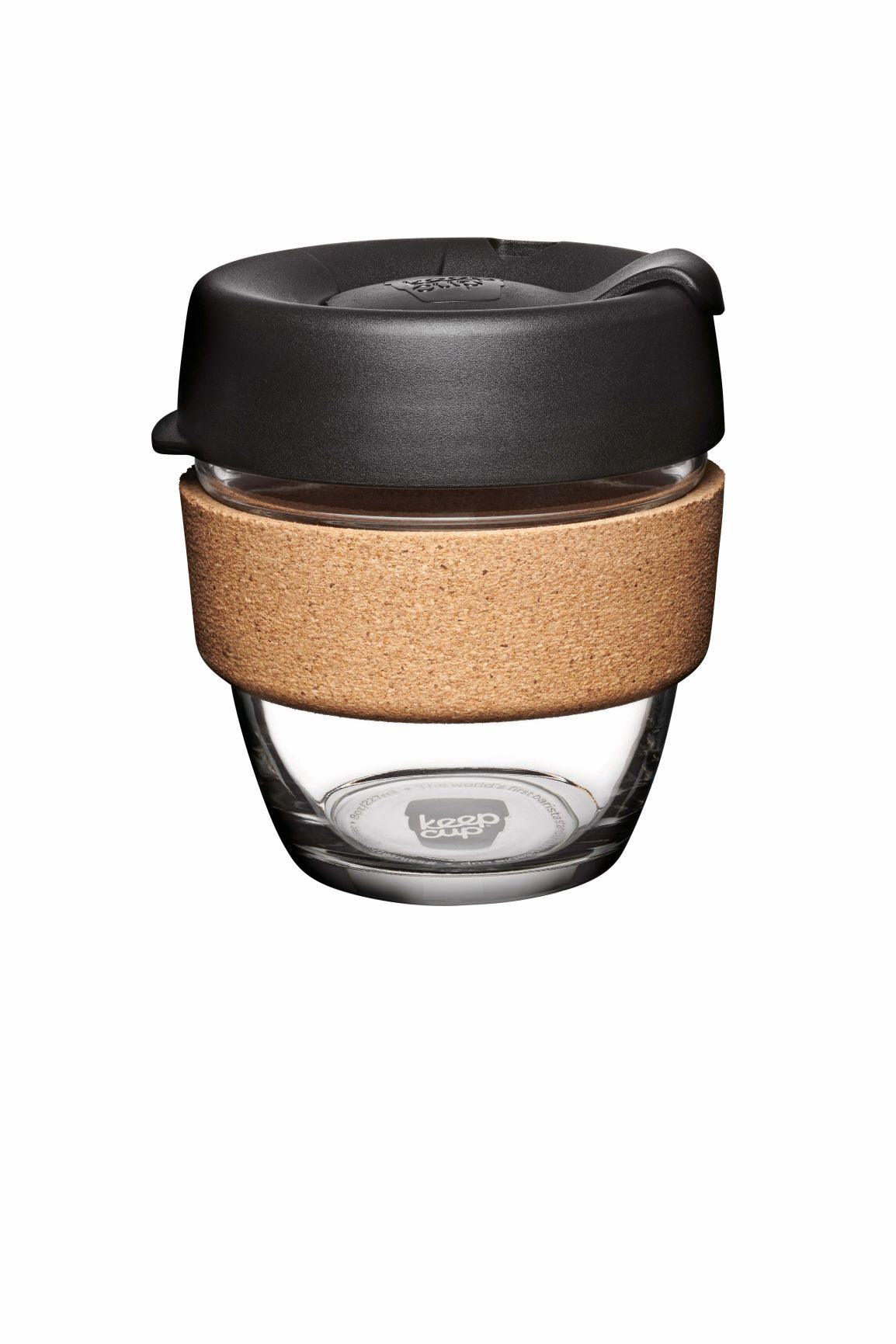KeepCup Brew Cork Small 8oz Reusable Coffee Cup - Eco-Friendly Travel Mug for Hot & Cold Beverages - Perfect for Office, Commuting, and Outdoor Adventures