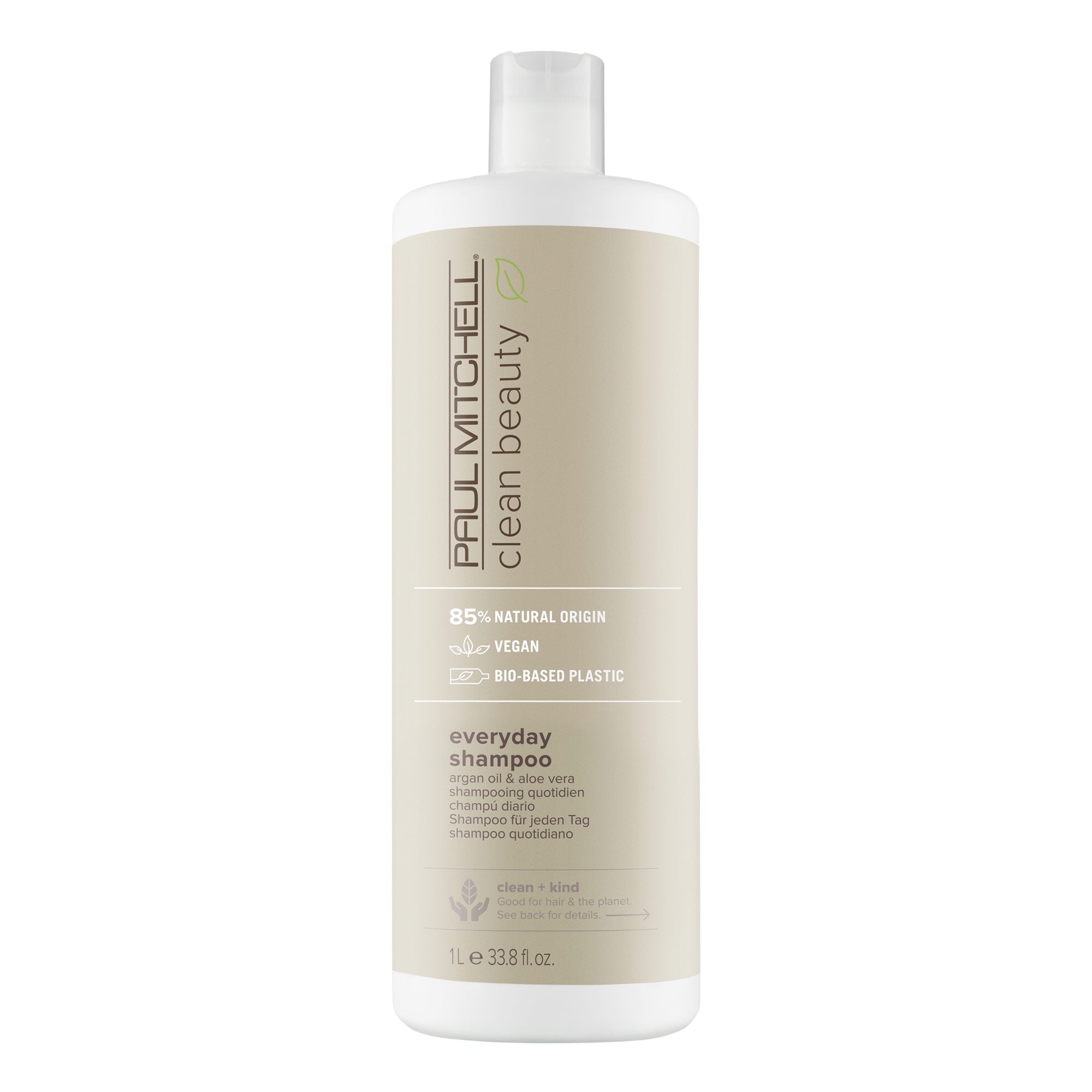 Clean Beauty Everyday Shampoo - Sulfate Free & Natural Ingredients for Healthy Hair - Perfect for Daily Use at Home, Gym & Travel