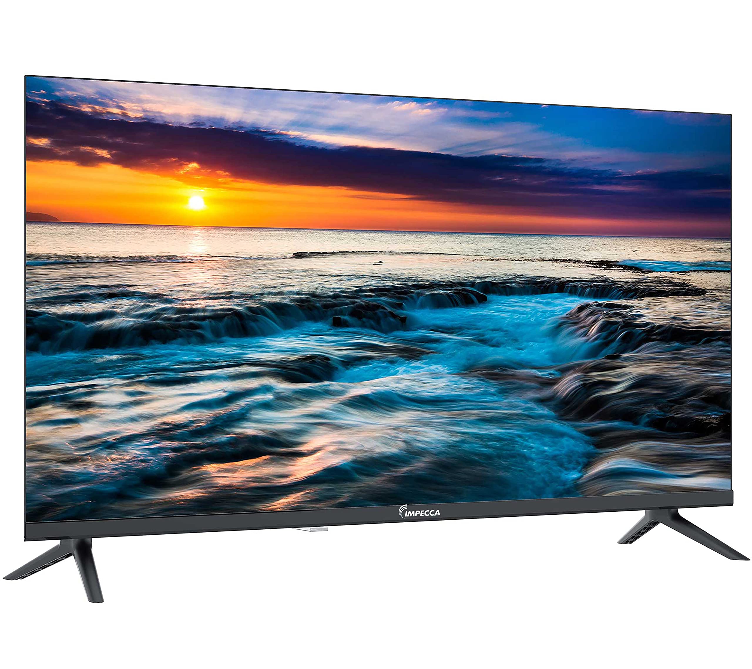 Impecca 32-inch Frameless HD TV 720p with Built-in Stereo Speakers - 2 HDMI & 2 USB Ports, Full Function Remote, VESA Wall Mount Compatible, Energy Star Certified (Model TL3202H) - Perfect for Bedrooms, Kitchens, and Small Living Spaces