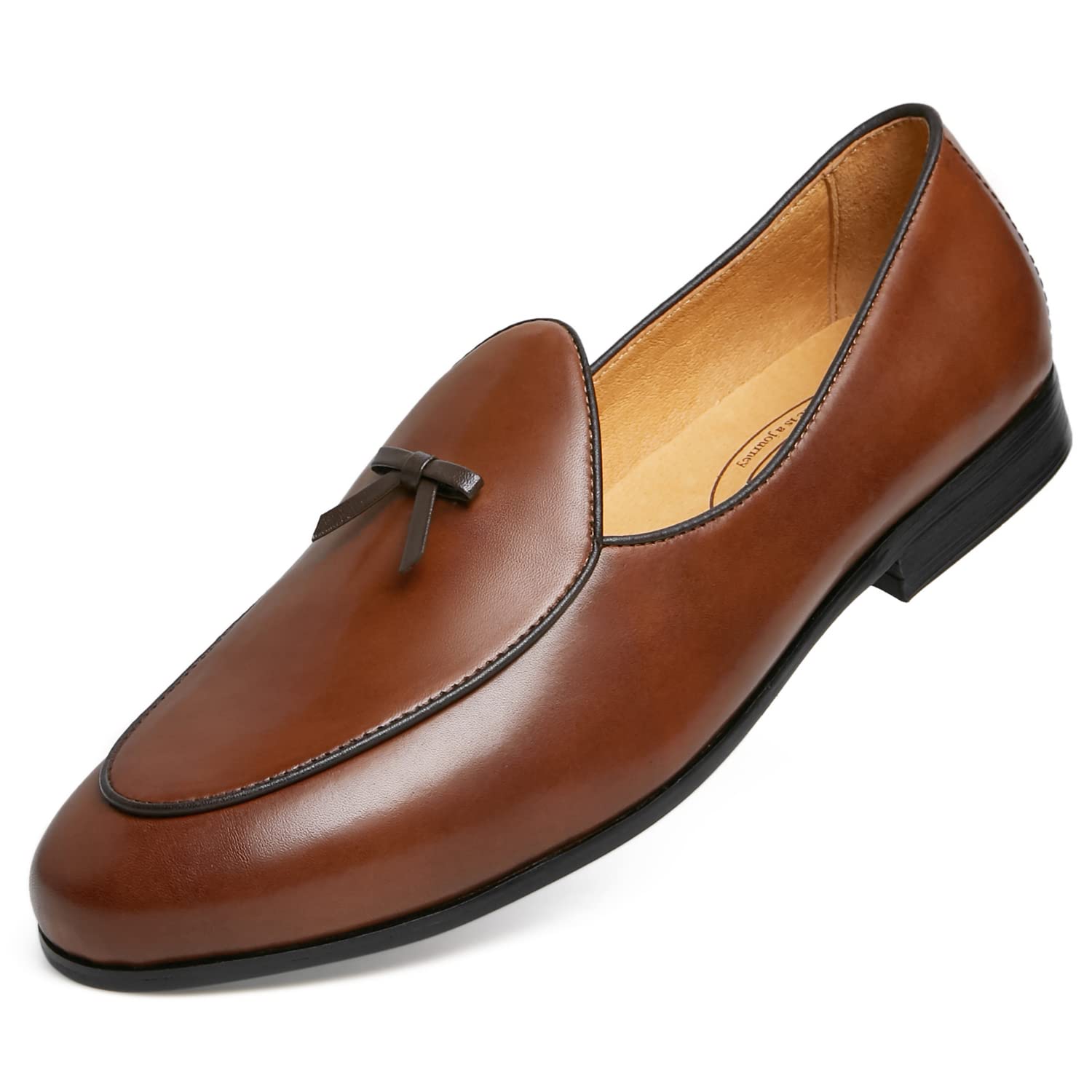 Journey West Men's Slip-On Loafers | Genuine Leather Casual Shoes for Men | Comfortable Driving & Office Wear