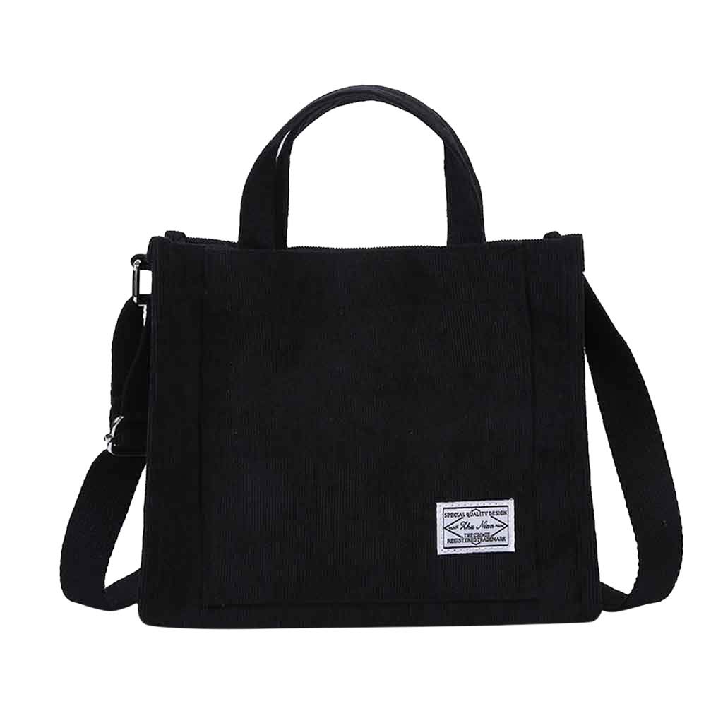 Stylish Corduroy Messenger Shoulder Bag for Women & Men - Casual Canvas Crossbody Purse for Daily Use, Work, Travel & Shopping