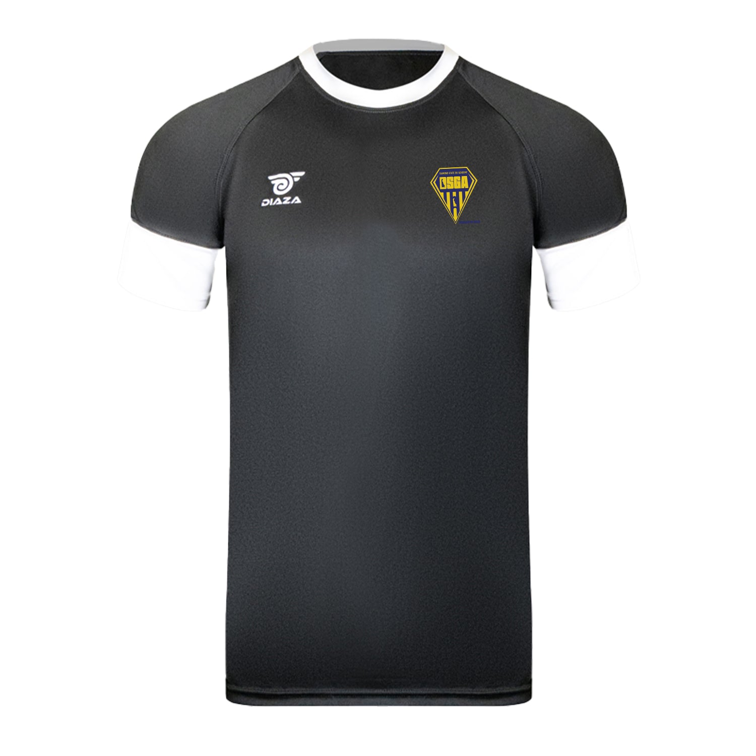 Diamond State Academy Short Sleeve Training T-Shirt - Black | Breathable Workout Tee for Gym, Running & Fitness Training