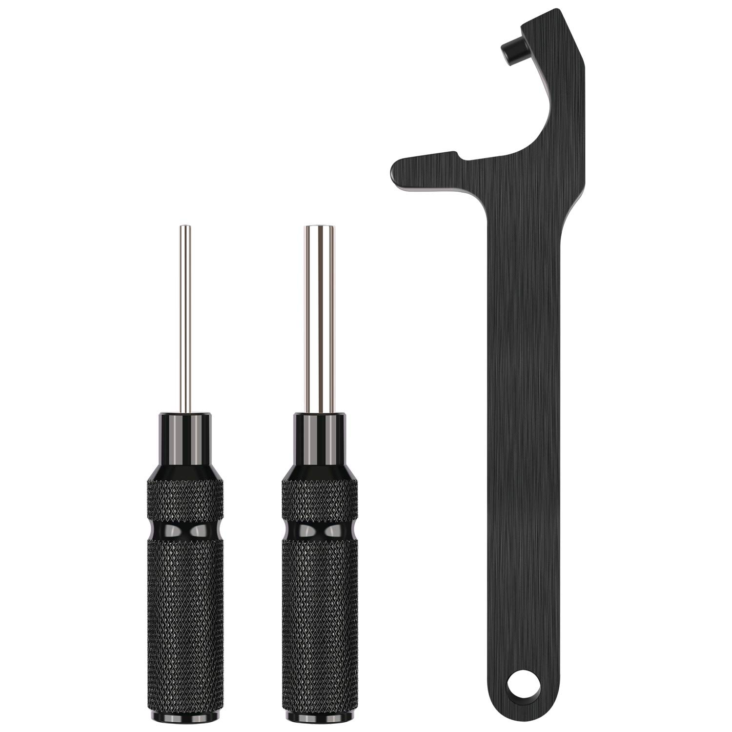 Premium Glock Tool Kit - All Metal Magazine Disassembly Tool with Armorer's Punch & 3/16 Hex Wrench for Front Sight Installation | Complete Glock Accessories Set GT08 | Perfect for Gunsmithing, Maintenance & Range Day Preparation