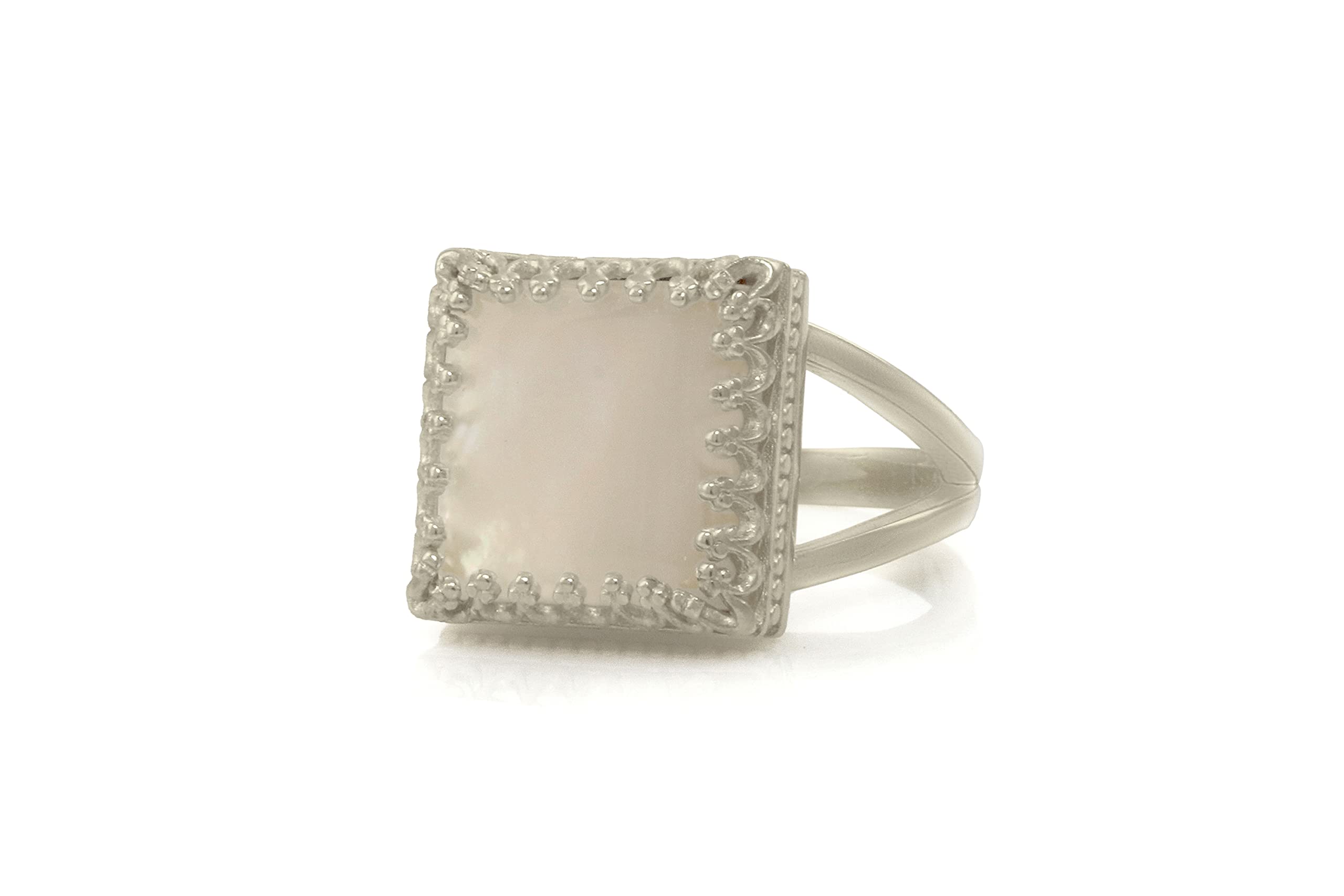 Handmade Rose Gold Pearl Ring for Women - Custom Anemone Jewelry with June Birthstone, Elegant Statement Ring & Gemstone Jewelry - Perfect for Weddings, Anniversaries & Special Occasions