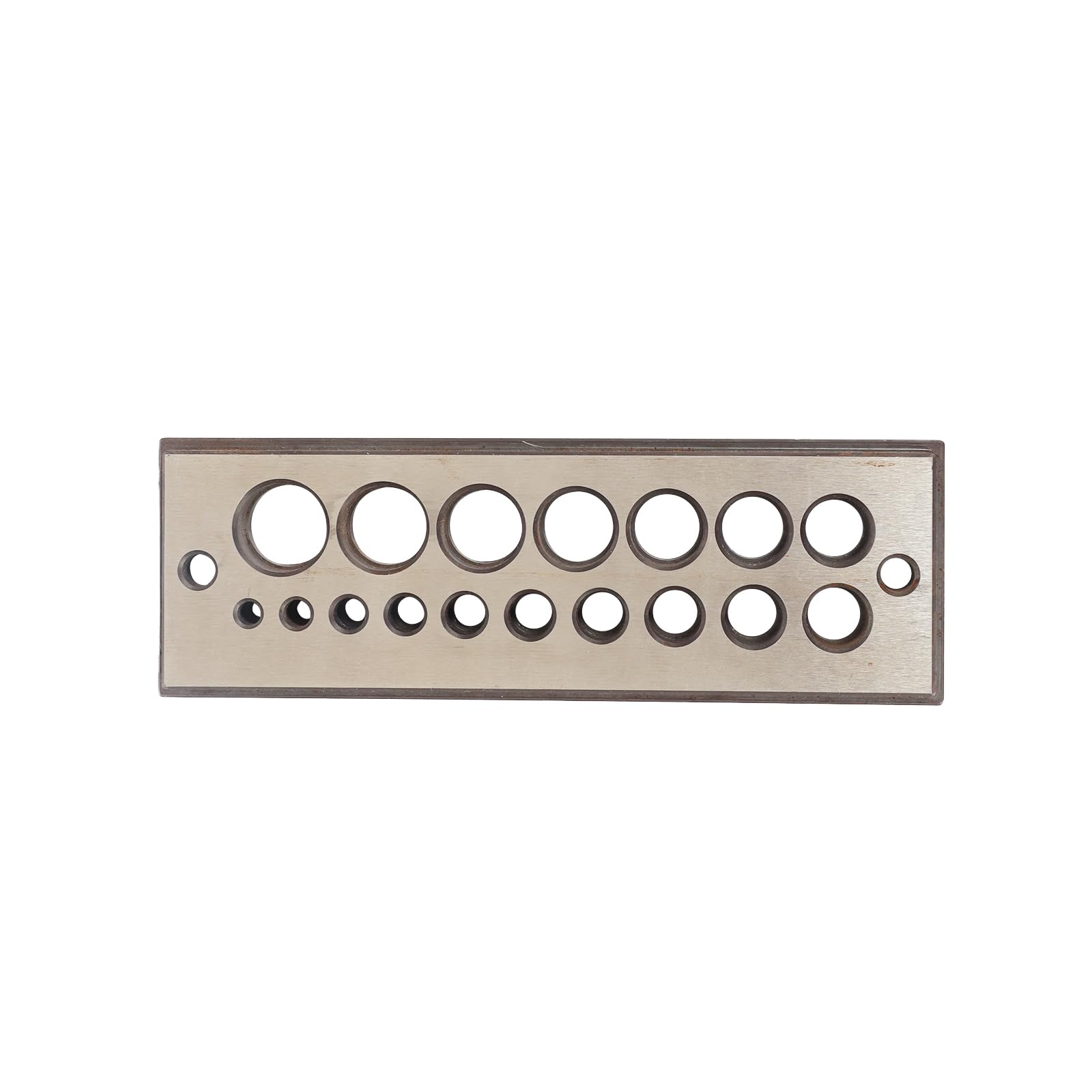 A2 Steel Dowel Plate - 16 Hole Dowel Maker (0.4cm to 1.6cm) for Woodworking Projects | Perfect for DIY Furniture Making & Wood Joinery
