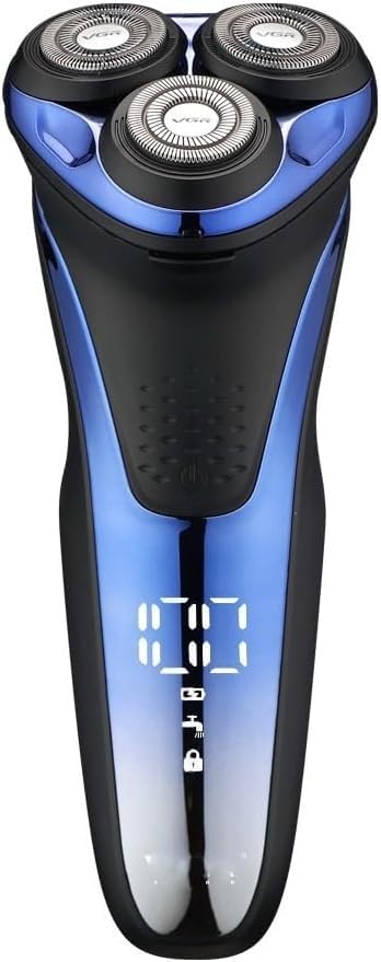 Professional Electric Razor for Men - Waterproof Rotary 3D Floating Shaver with Beard Trimmer | Rechargeable Cordless Shaving System for Smooth Shave at Home or Travel