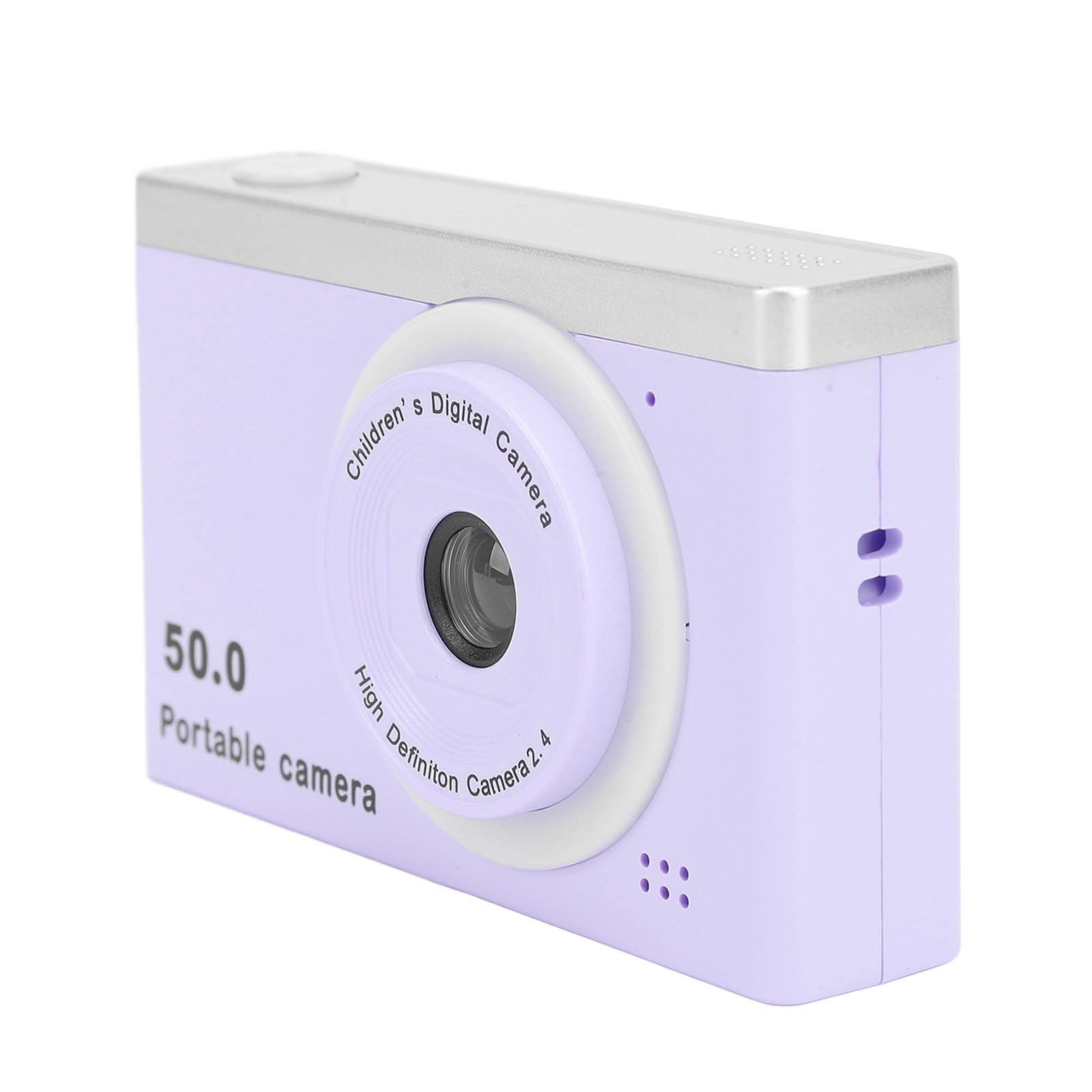 50MP HD Digital Camera with 1080P Video & 8X Zoom - Dual Front/Rear Cameras & Filter for Kids Photography | Portable Mirrorless Camera for Travel, Vlogging & Birthday Gifts (Purple)
