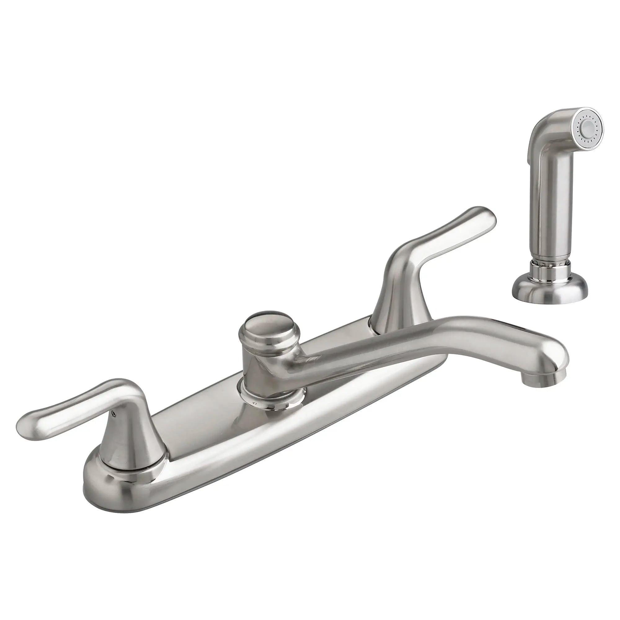 Colony® Soft 2 Handle Kitchen Faucet with Side Spray - 2.2 GPM/8.3 LPM Flow Rate - Durable Brass Construction for Modern Kitchens - Perfect for Washing Dishes, Filling Pots & Cleaning Countertops