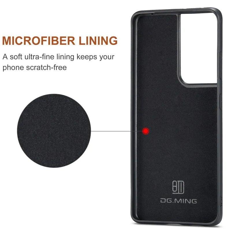 Samsung Galaxy S24 Ultra Retro Flip Vegan Leather Phone Case - Stylish & Protective Cover for Everyday Use, Work & Travel