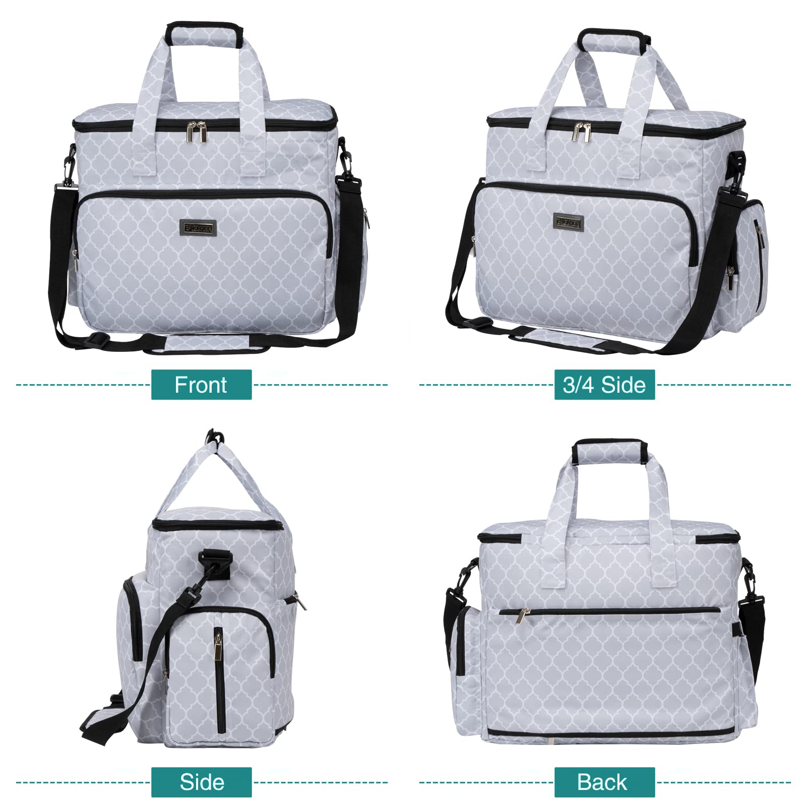 BAGLHER Dog Travel Bag - Waterproof Pet Carrier with 2 Food Containers & Collapsible Bowls | Essential Pet Travel Accessories for Dogs, Cats & Small Animals | Perfect for Road Trips, Air Travel & Outdoor Adventures