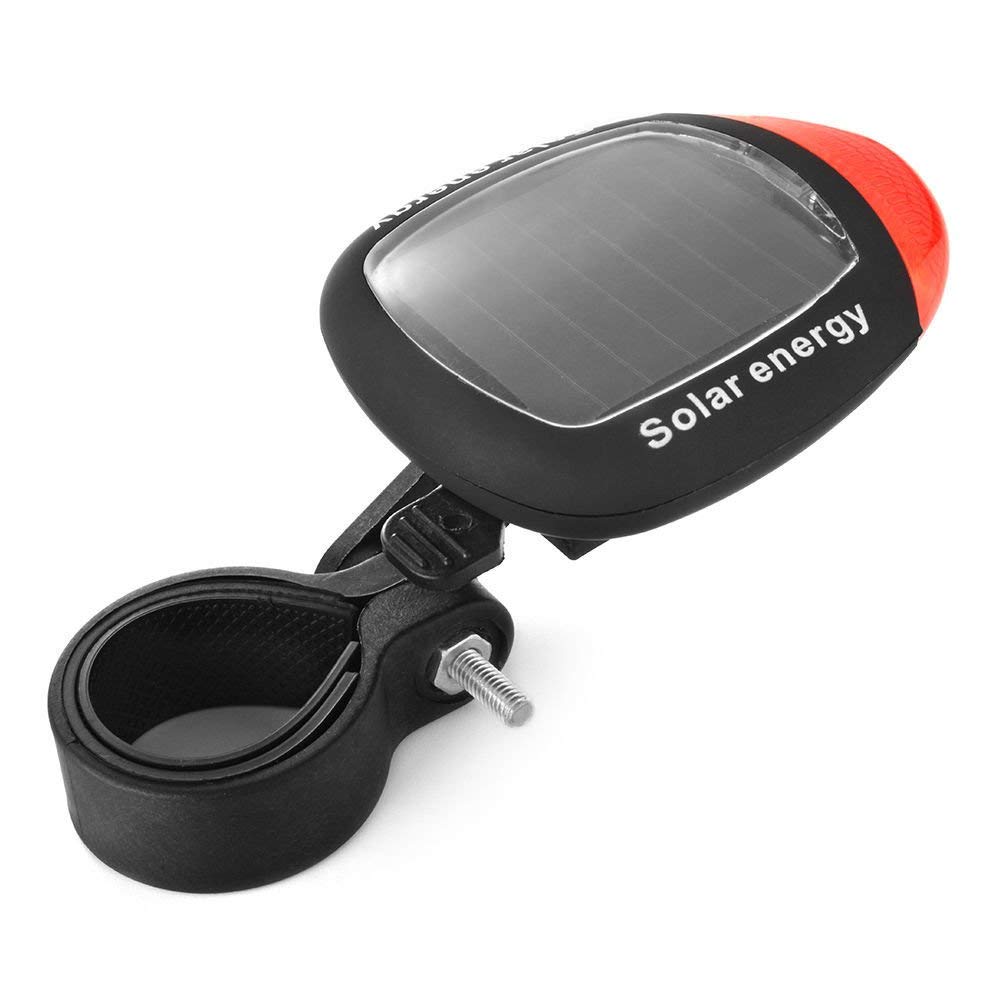 Yestery Rechargeable Solar Bike Lights - Waterproof LED Bicycle Front & Rear Lights with 3 Modes for Night Cycling Safety | Perfect for Commuting, Mountain Biking & Outdoor Adventures