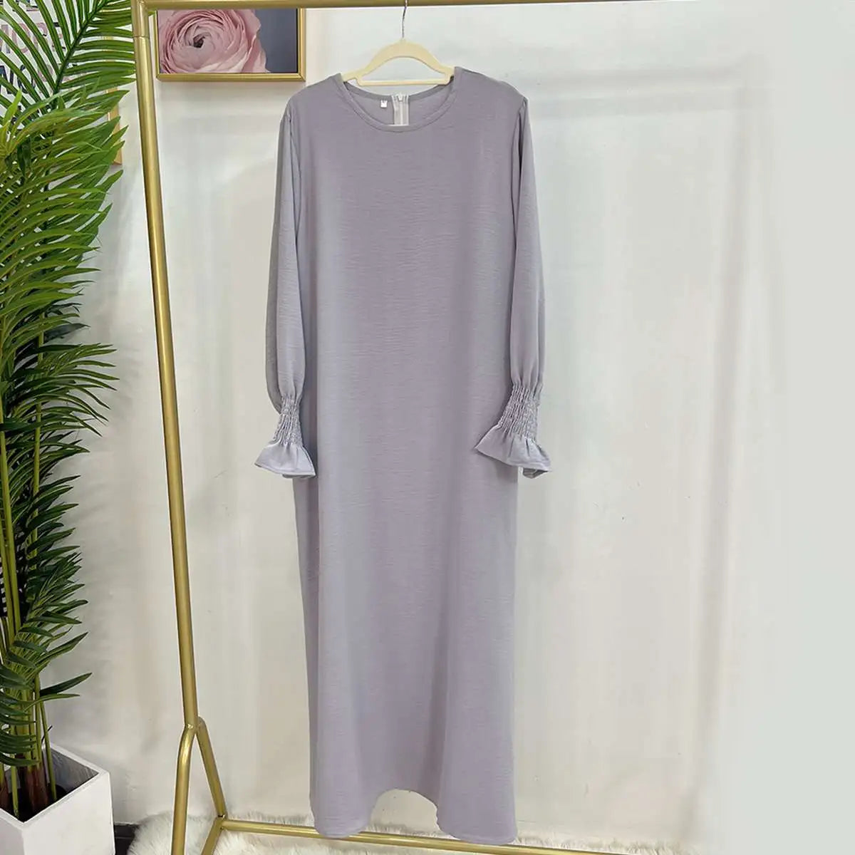 Elegant Modest Fashion Puff Sleeve Abaya Dress for Women - Perfect for Prayer, Special Occasions & Everyday Wear