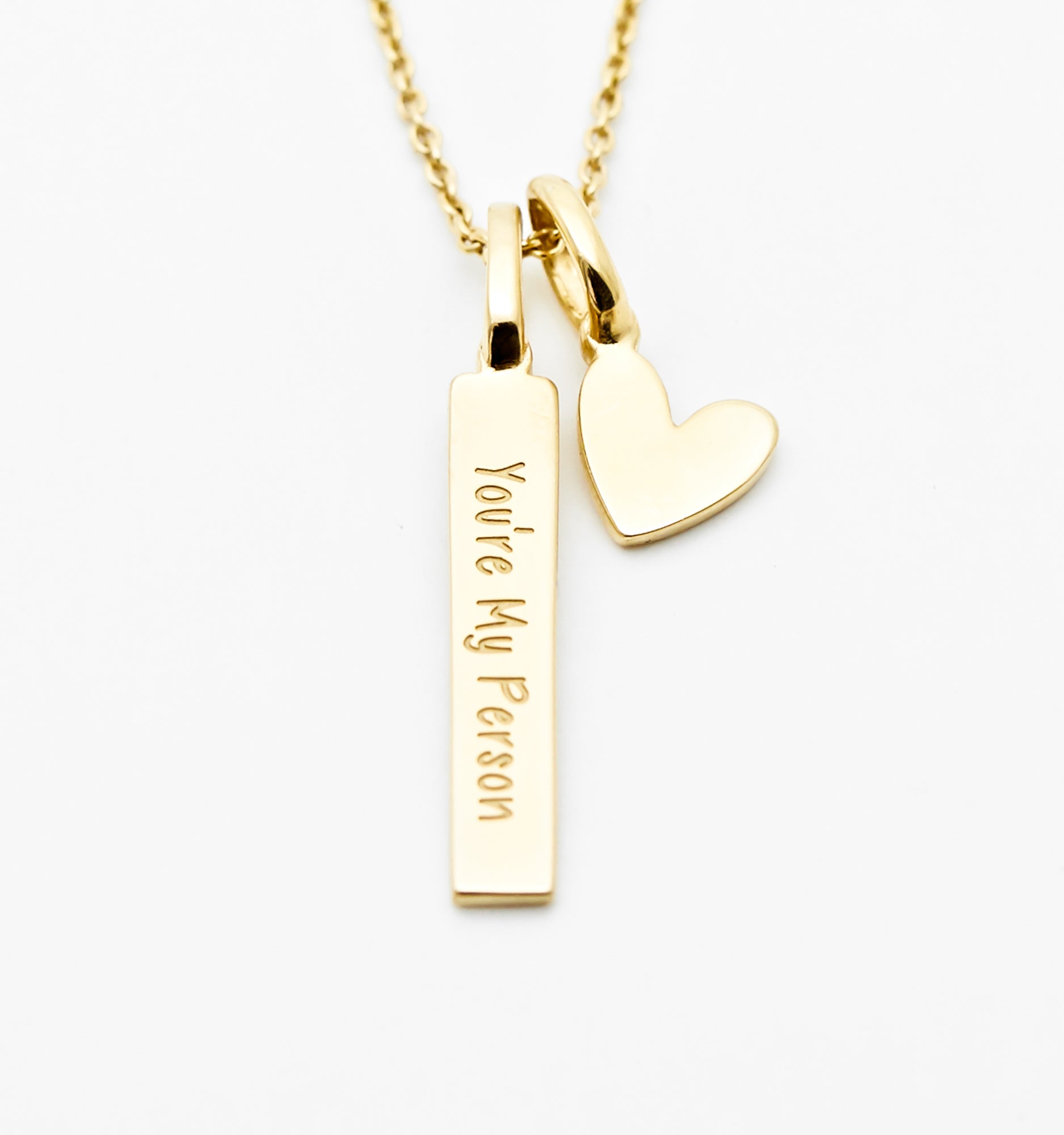 Elegant Bar Pendant Necklace with Heart Charm - Perfect for Valentine's Day Gifts, Anniversary Presents & Everyday Fashion Jewelry