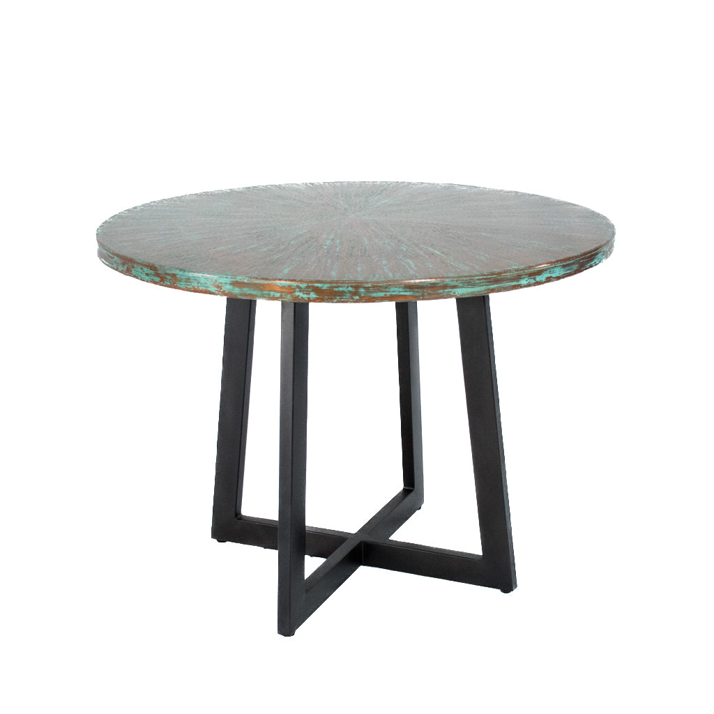 Graysill Solid Copper Dining Table - Elegant & Durable Modern Kitchen Furniture for Dining Room, Restaurant, or Outdoor Patio