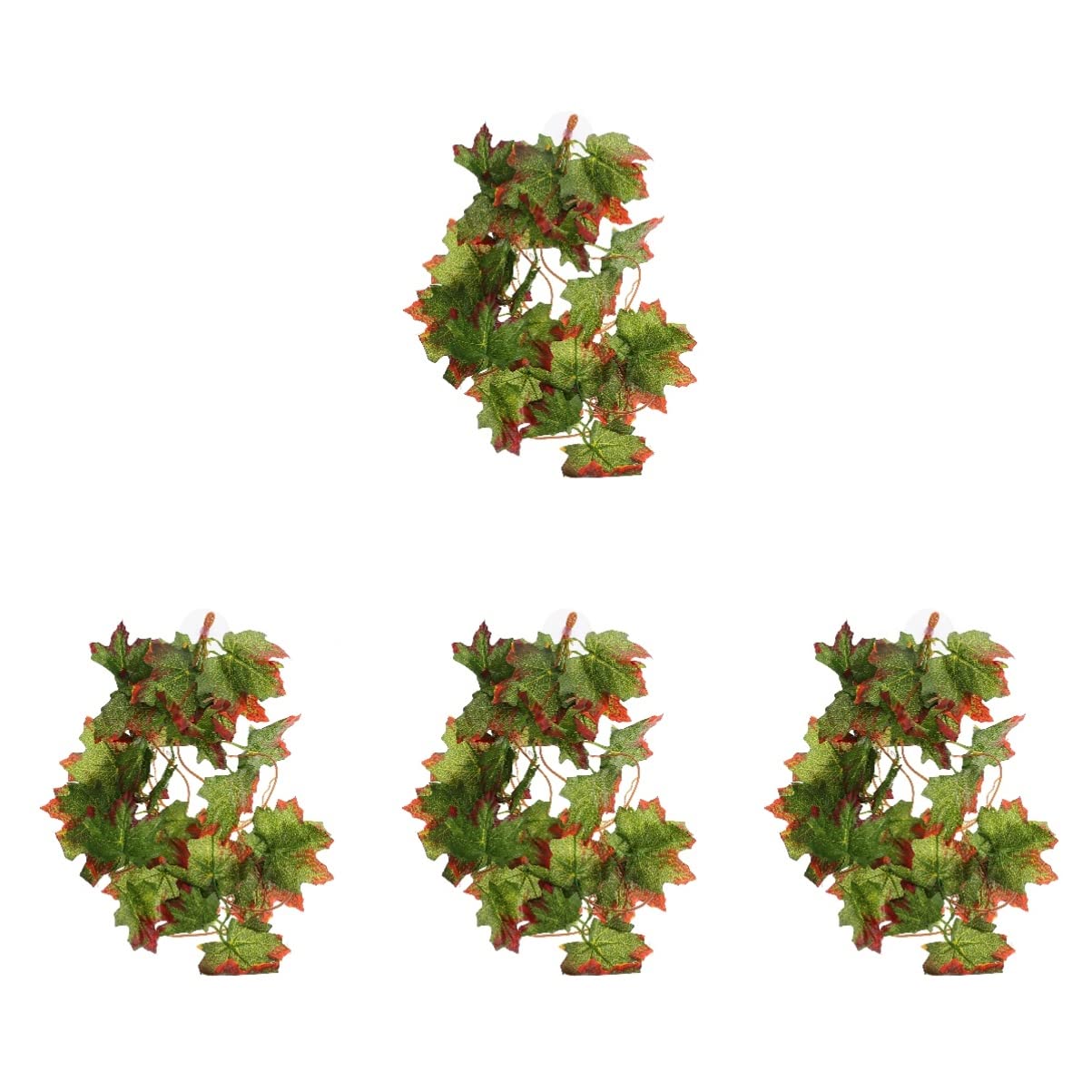 2 Pack Reptile Jungle Vines - Artificial Terrarium Plants with Realistic Leaves for Climbing, Habitat Decor - Perfect for Bearded Dragons, Geckos & Snakes (12