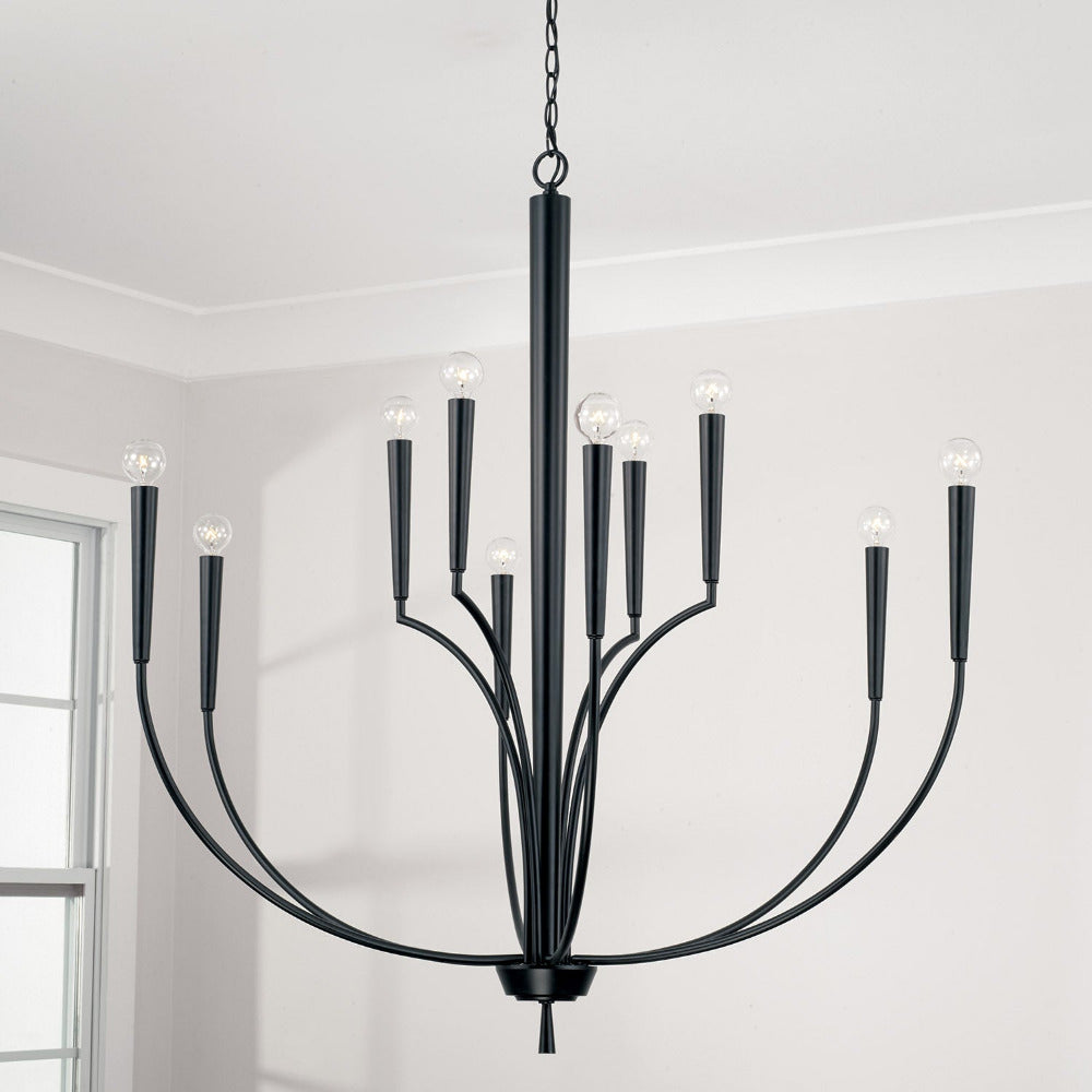 Elegant Audrey Crystal Chandelier - Modern Ceiling Light Fixture for Dining Room, Living Room & Bedroom | Perfect for Home Decor & Wedding Events