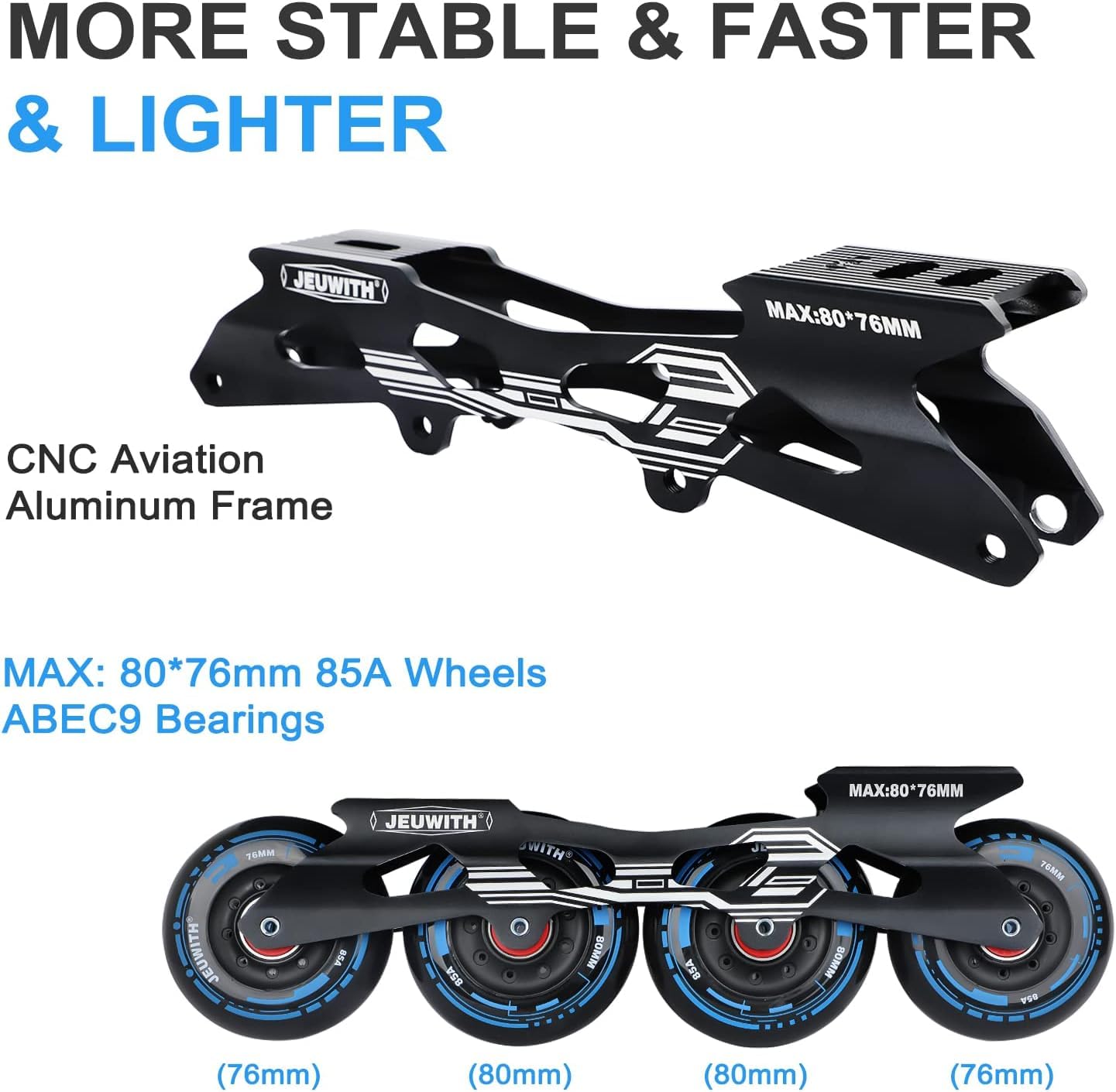 Professional Unisex Inline Skates for Adults - Outdoor & Street Roller Blades for Men & Women - Perfect for Fitness, Recreation & Urban Skating