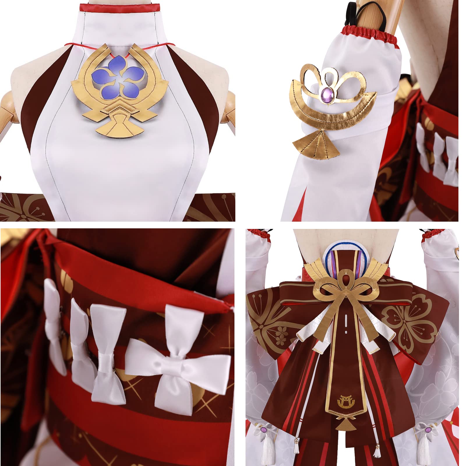 Premium Yae Miko Cosplay Costume Full Set - Genshin Impact Character Outfit for Halloween, Anime Conventions & Themed Parties