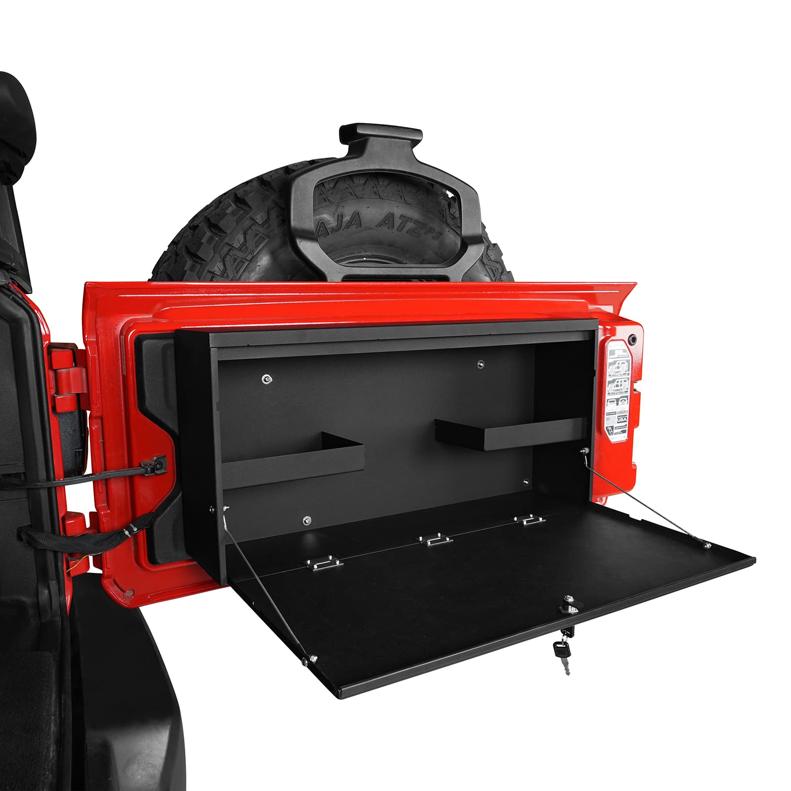 u-Box Wrangler Tailgate Table Storage Lock Box for Jeep Wrangler JL (2018-2025) | Heavy-Duty Cargo Organizer | Perfect for Camping, Off-Roading & Outdoor Adventures