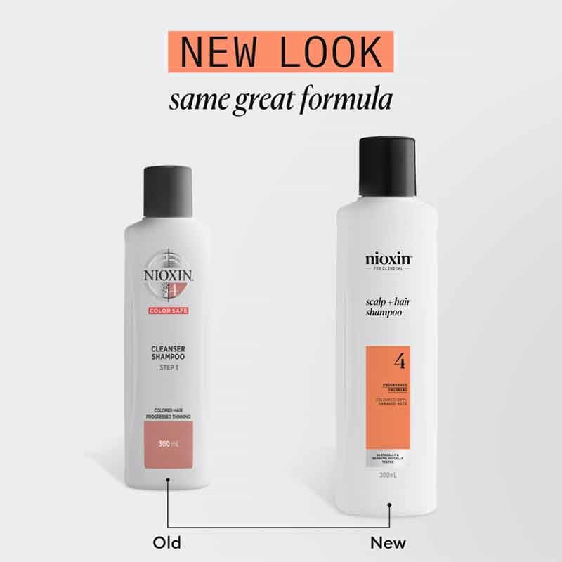 Nioxin System 4 Cleanser Shampoo for Thinning Hair - Volumizing & Scalp Therapy for Fine Hair - Perfect for Daily Hair Care Routine