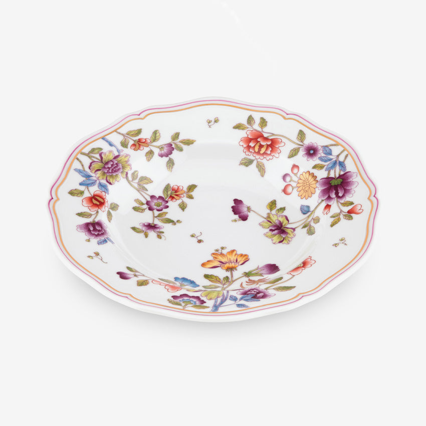 Ginori 1735 Granduca Coreana Soup Plate - Elegant Italian Porcelain Dinnerware for Fine Dining & Special Occasions