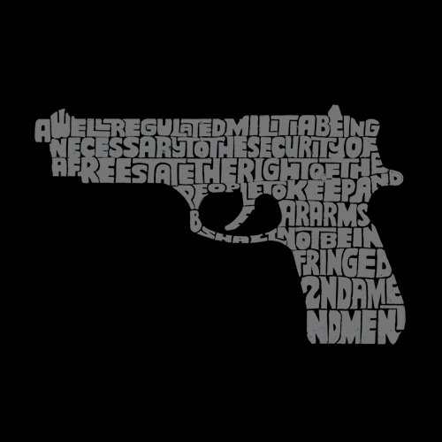 LA POP ART Women's Word Art T-Shirt - The Right to Bear Arms | Funny Gun Rights Graphic Tee for Women | Casual Wear, Protest Outfits & Second Amendment Support