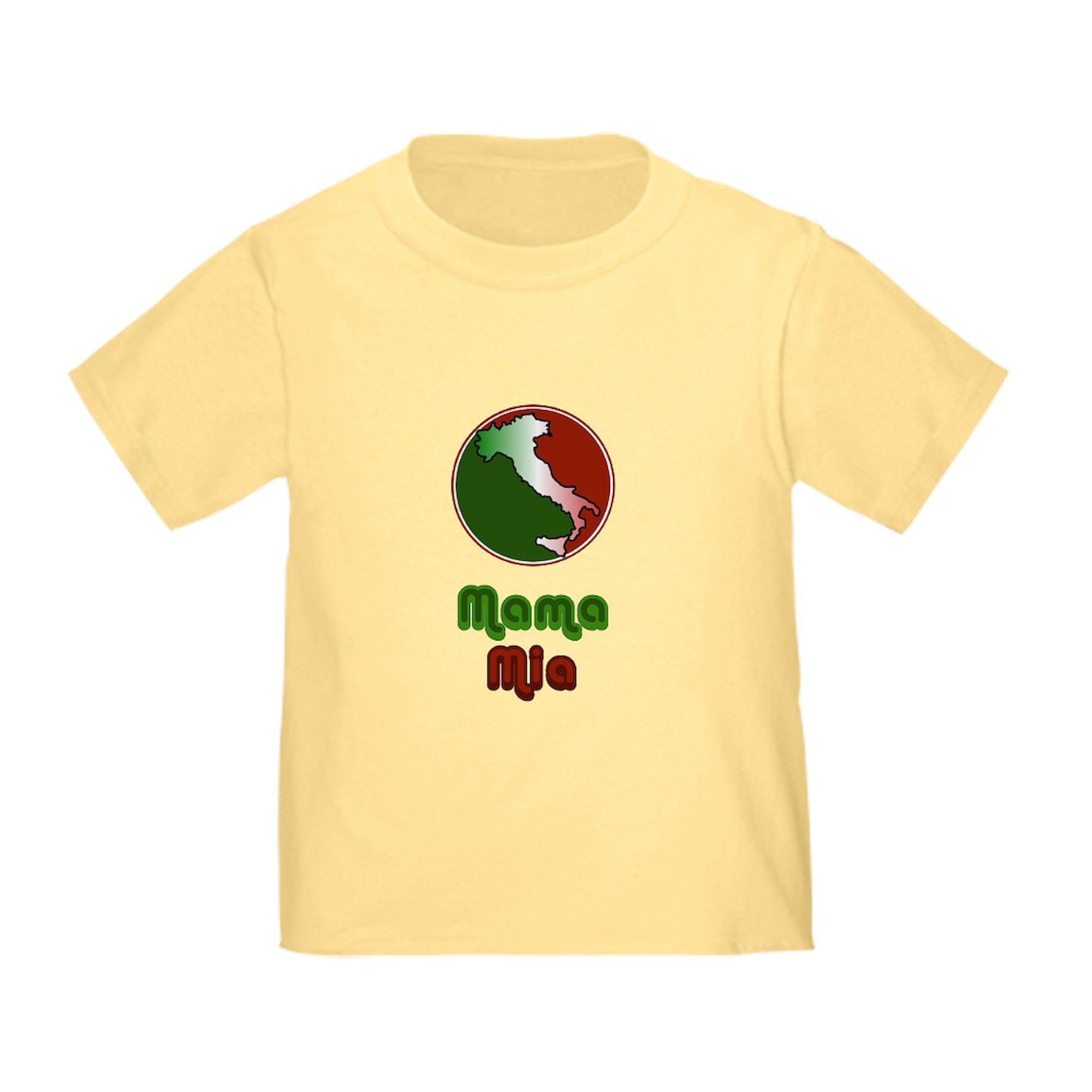 CafePress Mama Mia Toddler T-Shirt - 100% Cotton Cute Graphic Tee for Boys & Girls | Perfect for Playdates, Birthday Parties & Family Photos