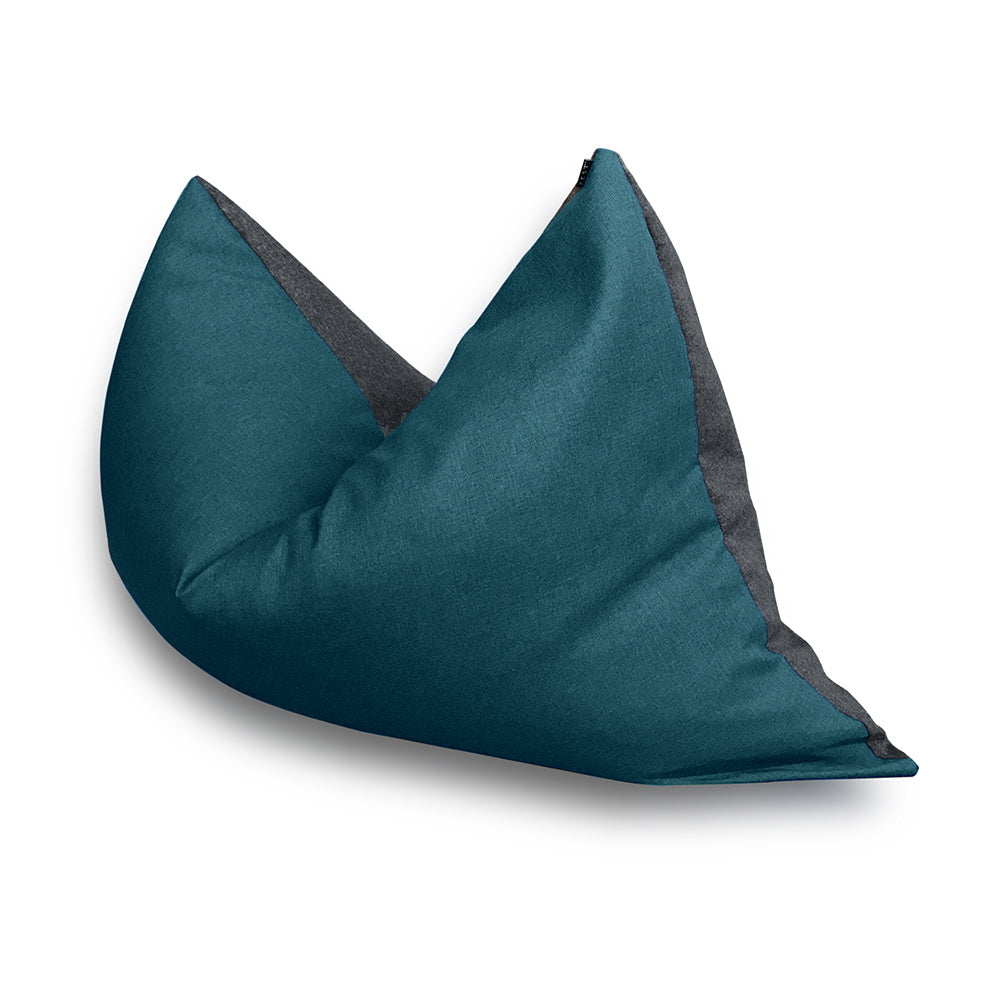 Polly Bean Bag Chair - Soft & Comfortable Blue Bean Bag for Kids & Adults - Perfect for Living Room, Bedroom, Playroom & Dorm Decor