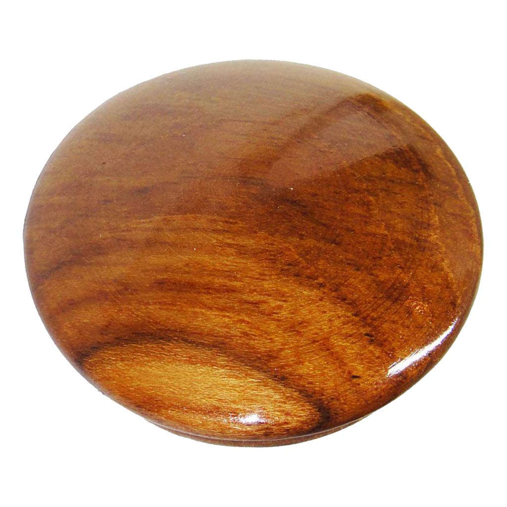 Premium Teak Wood Marine Boat Steering Wheel Center Cap - Glossy Finish Replacement for Yachts & Boats | Perfect for Nautical Decor & Marine Restoration Projects