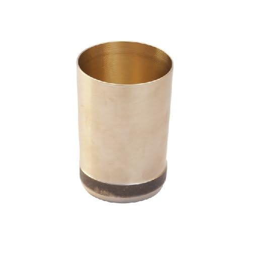 Handmade Bronze Kansa Ayurveda Cup - 2.5x3.6 Inch Traditional Indian Tumbler for Milk, Water & Wellness Drinks | Perfect for Ayurvedic Rituals, Home Decor & Dining Table Decoration