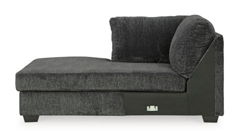 Biddeford Shadow Sofa with Chaise - Modern Sectional Couch for Living Room, Lounge & Relaxation - Comfortable Fabric Upholstery for Home Decor