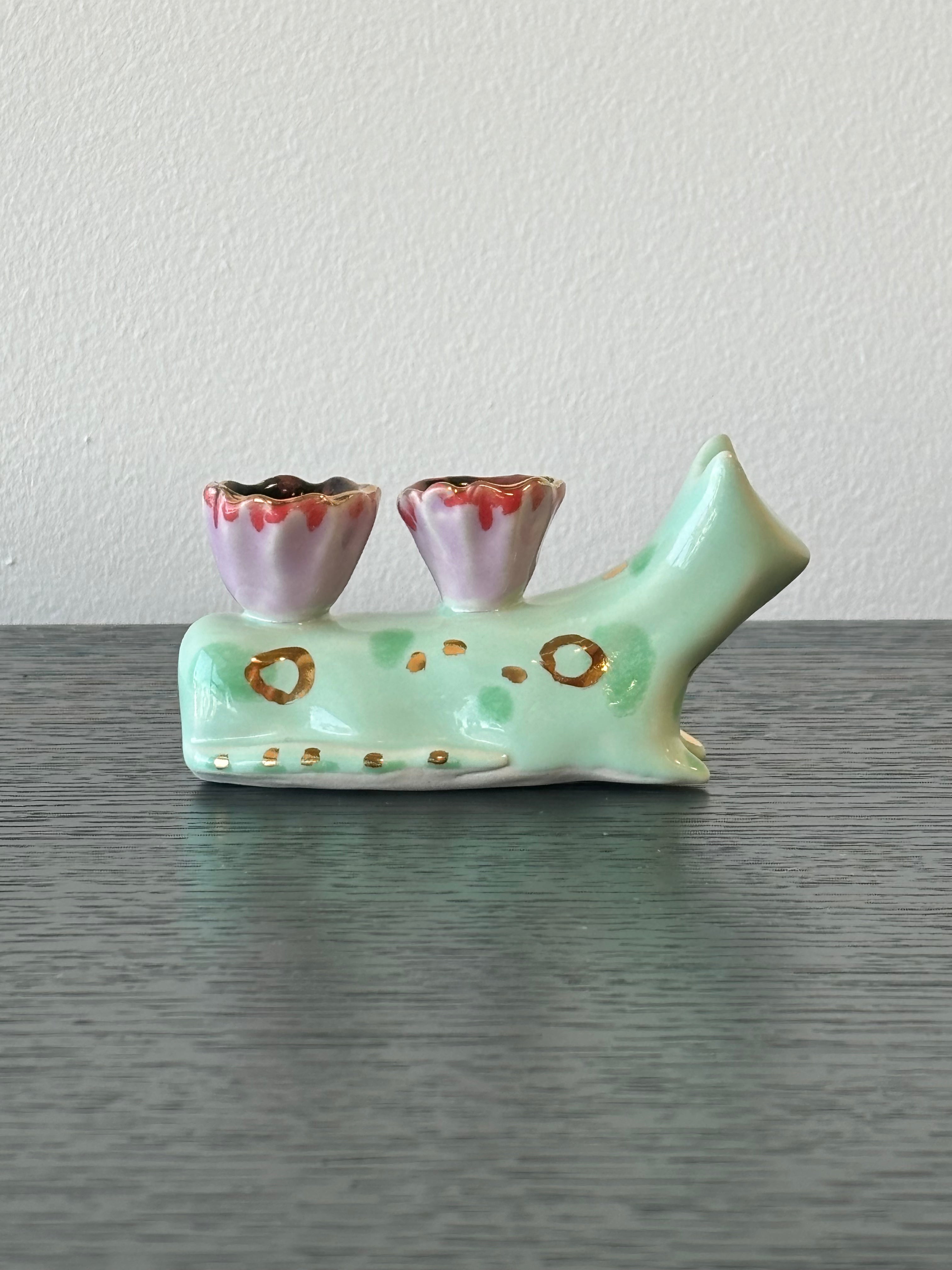 Long Sitting Cat Candle Holder - Decorative Candle Stand for 2 Candles - Perfect for Home Decor, Table Centerpiece, and Relaxing Ambiance