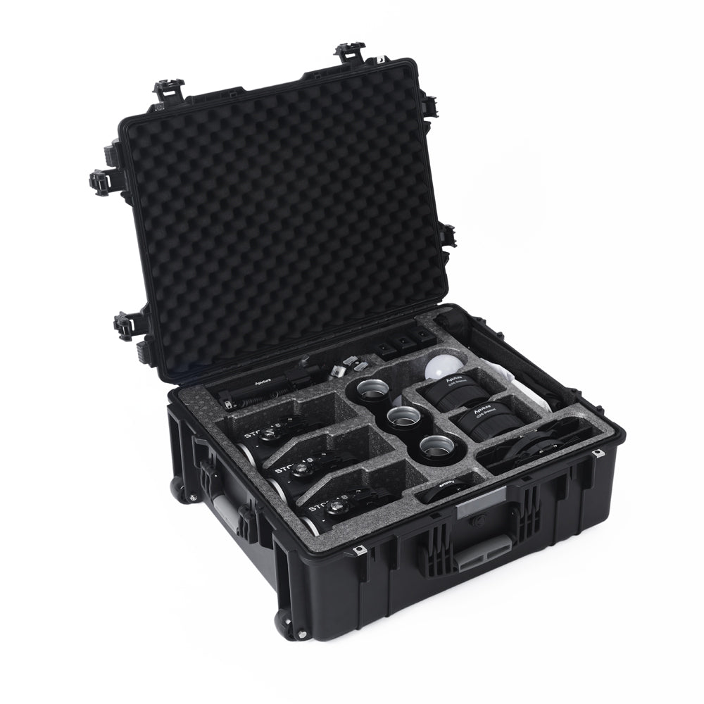 Aputure STORM 80c 3 Light Kit - Professional LED Video Lighting for Photography, Filmmaking & YouTube Content Creation - Perfect for Studio, Live Streaming & Outdoor Shooting