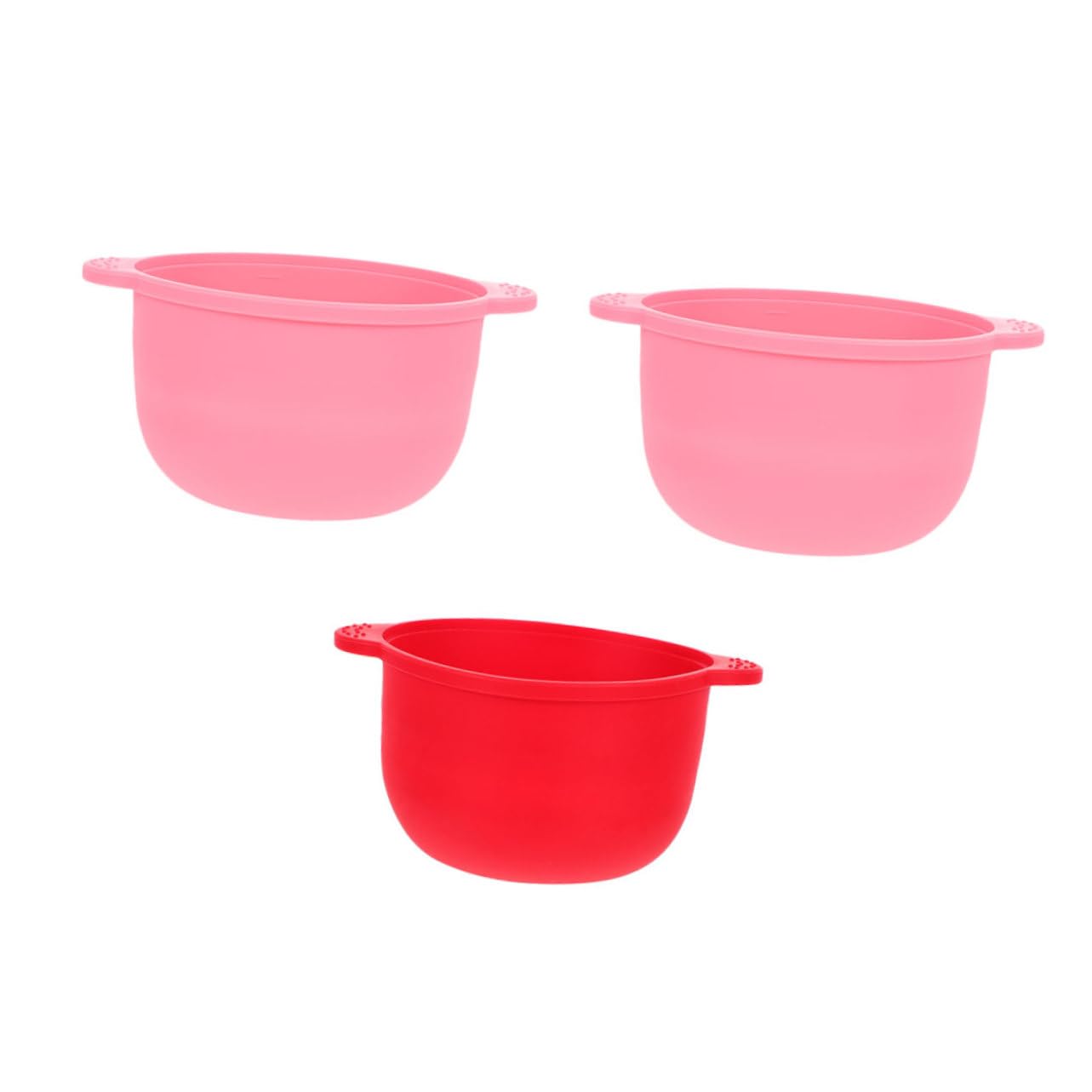 NOLITOY 3-Piece Depilatory Wax Kit - Silicone Wax Melting Bowls with Utensils for Hair Removal, At-Home Waxing, Salon Use - Perfect for Face, Legs, Bikini & Body Waxing