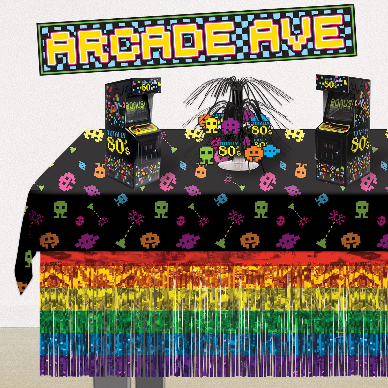 12 Pack Beistle 3D Arcade Video Game Party Decorations - Perfect for Birthday Parties, Game Nights & Themed Events