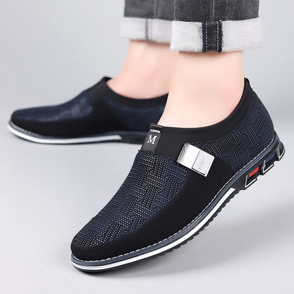 Premium Men's Casual Sneakers & Loafers - Comfortable Walking Shoes for Business, Office & Outdoor | Luxury Leather Dress Shoes for Men | Perfect for Work, Driving & Daily Wear