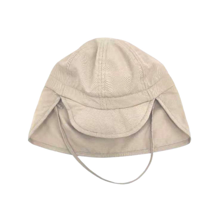 BabyMocs UV Protection Swim Hat for Infants & Toddlers - UPF 50+ Sun Hat for Beach, Pool & Outdoor Activities - Soft & Comfortable Beige Baby Sun Hat